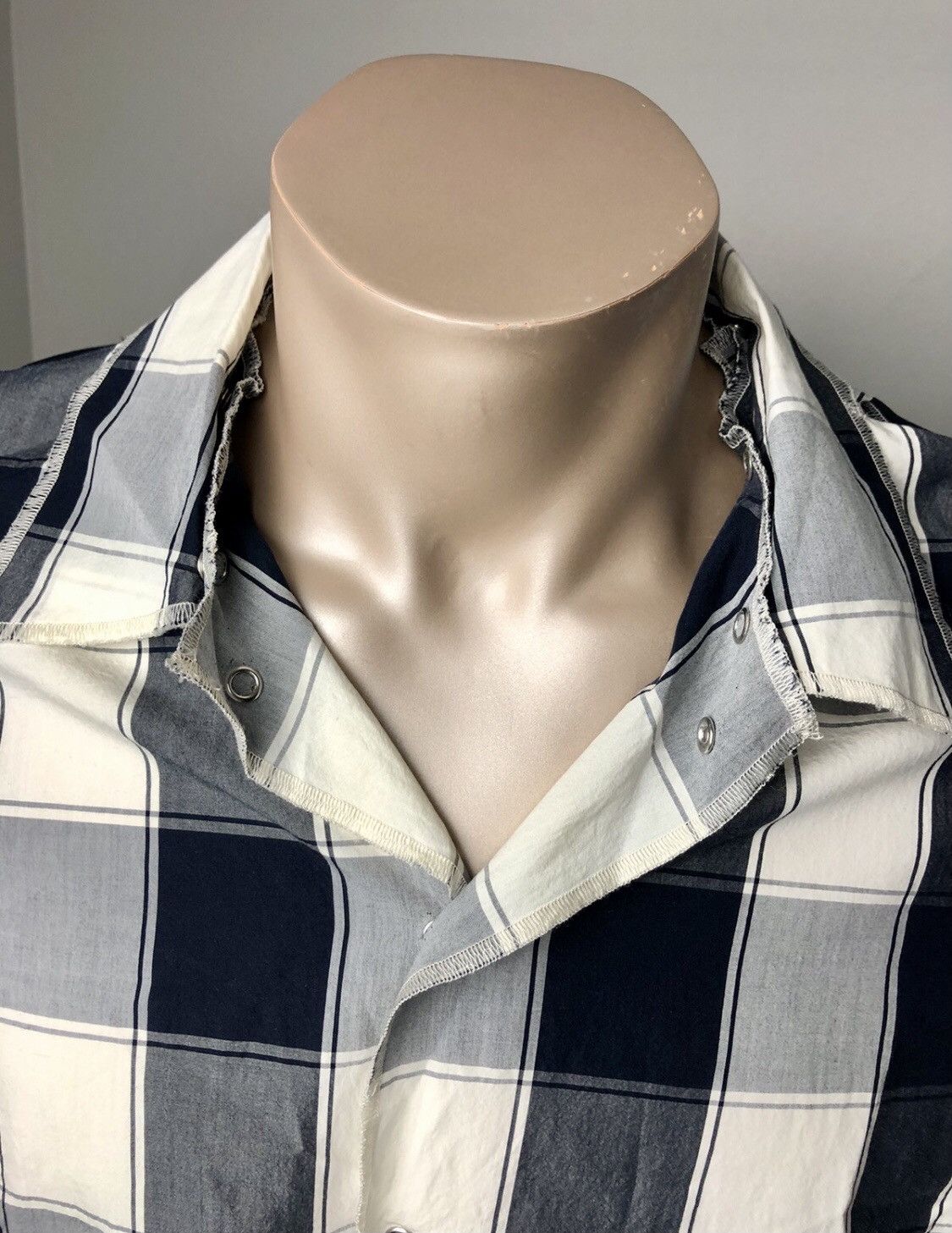 Maison Margiela NEW ARCHIVE S/S16 Deconstructed or Detached Plaid Shirt 50 Size US M / EU 48-50 / 2 - 5 Thumbnail