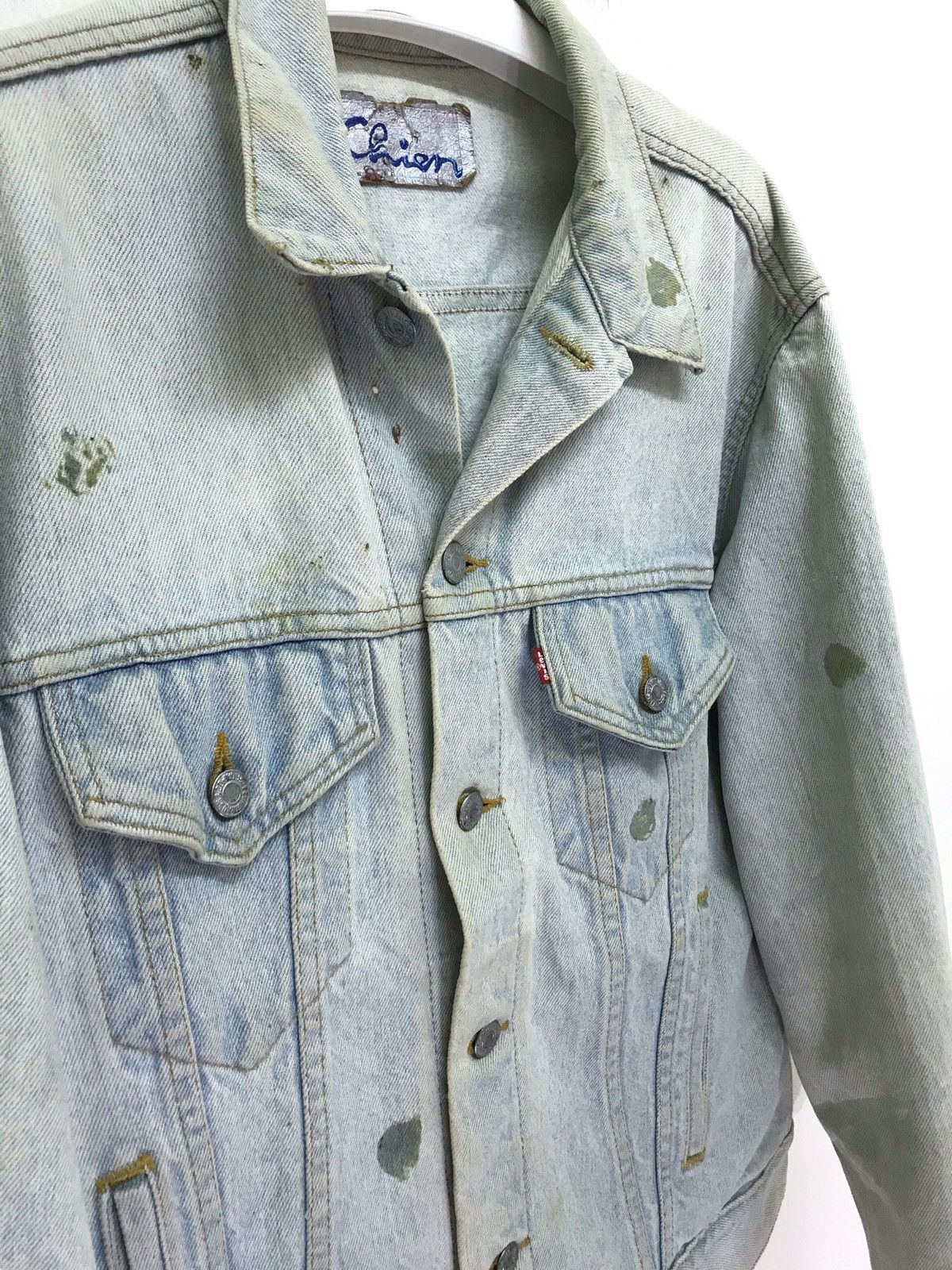 Levi's Made in USA Vtg Levi’s Trucker Jacket Rebuild Painted Art Size US M / EU 48-50 / 2 - 4 Thumbnail