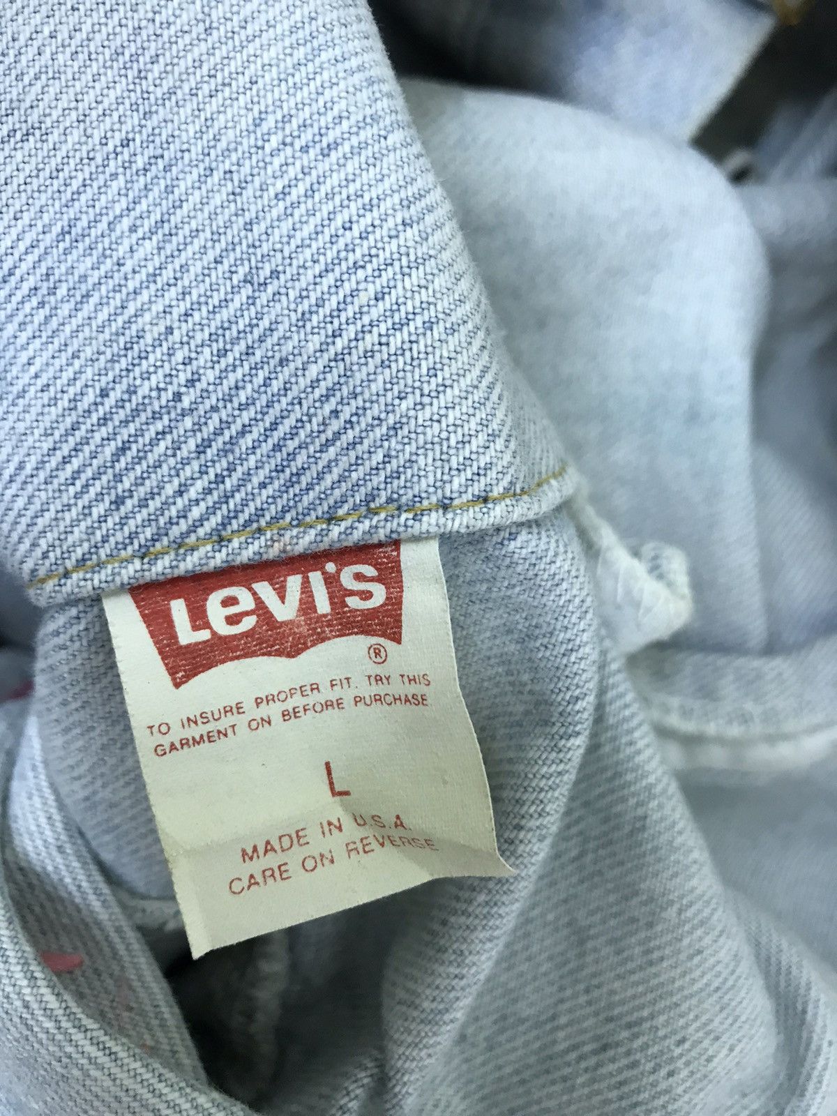 Levi's Made in USA Vtg Levi’s Trucker Jacket Rebuild Painted Art Size US M / EU 48-50 / 2 - 5 Thumbnail