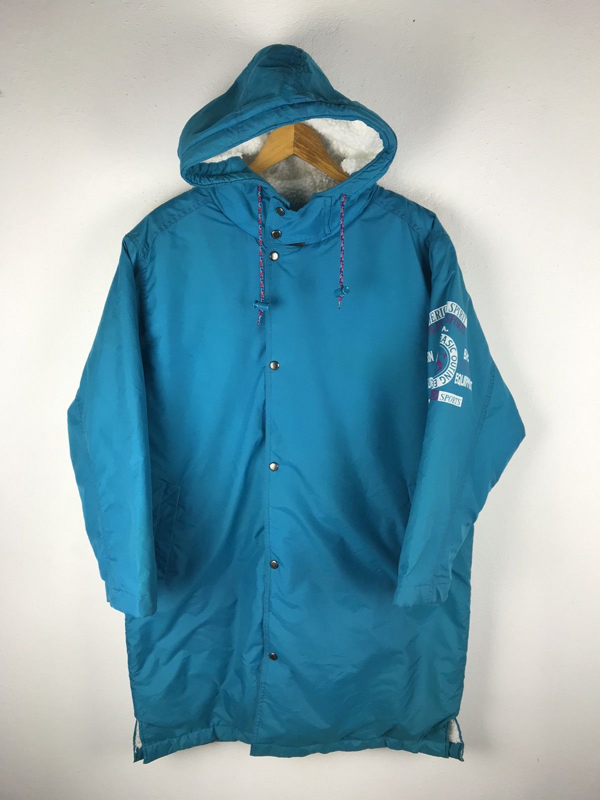 Vintage AMERICAN SPIRIT LOGOS LONG JACKET Size US L / EU 52-54 / 3 - 2 Thumbnail