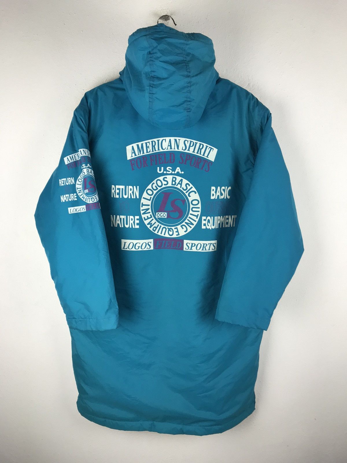 Vintage AMERICAN SPIRIT LOGOS LONG JACKET Size US L / EU 52-54 / 3 - 1 Thumbnail