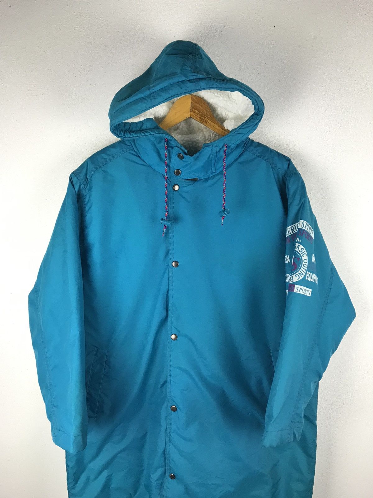 Vintage AMERICAN SPIRIT LOGOS LONG JACKET Size US L / EU 52-54 / 3 - 6 Thumbnail