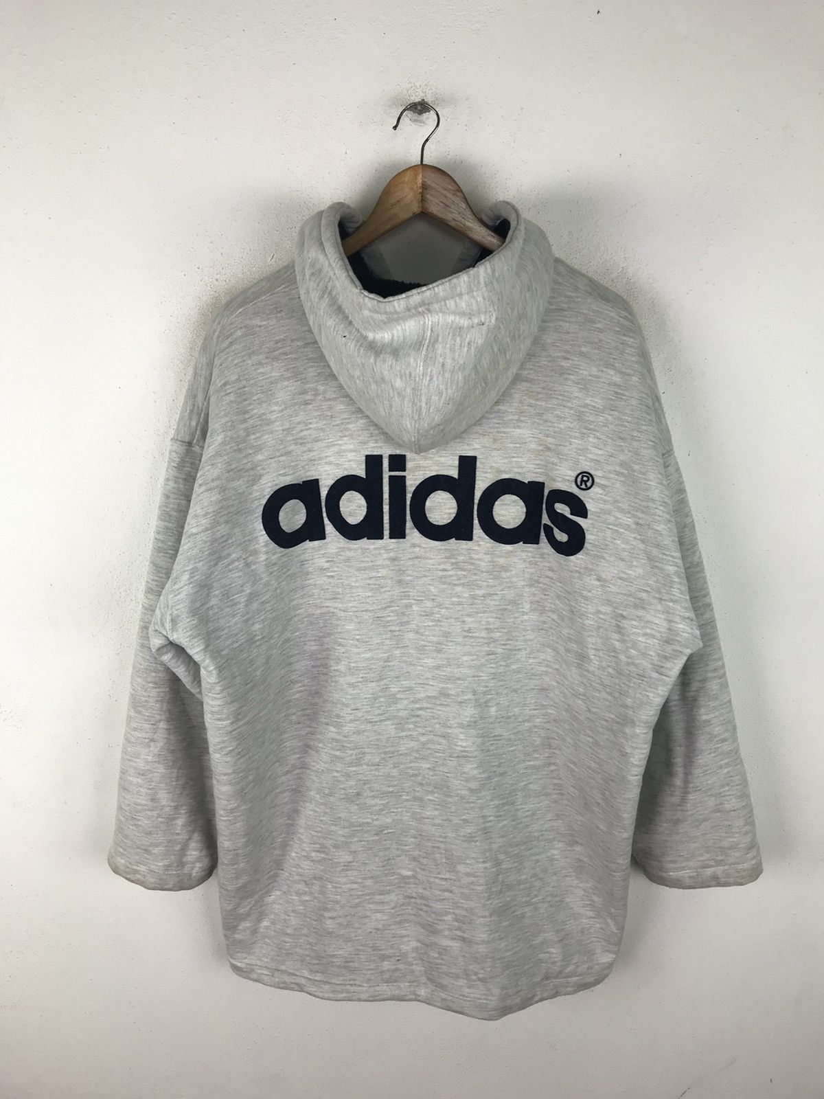 Vintage VINTAGE 80s ADIDAS HOODIE HIP HOP STYLE Size US L / EU 52-54 / 3 - 1 Thumbnail