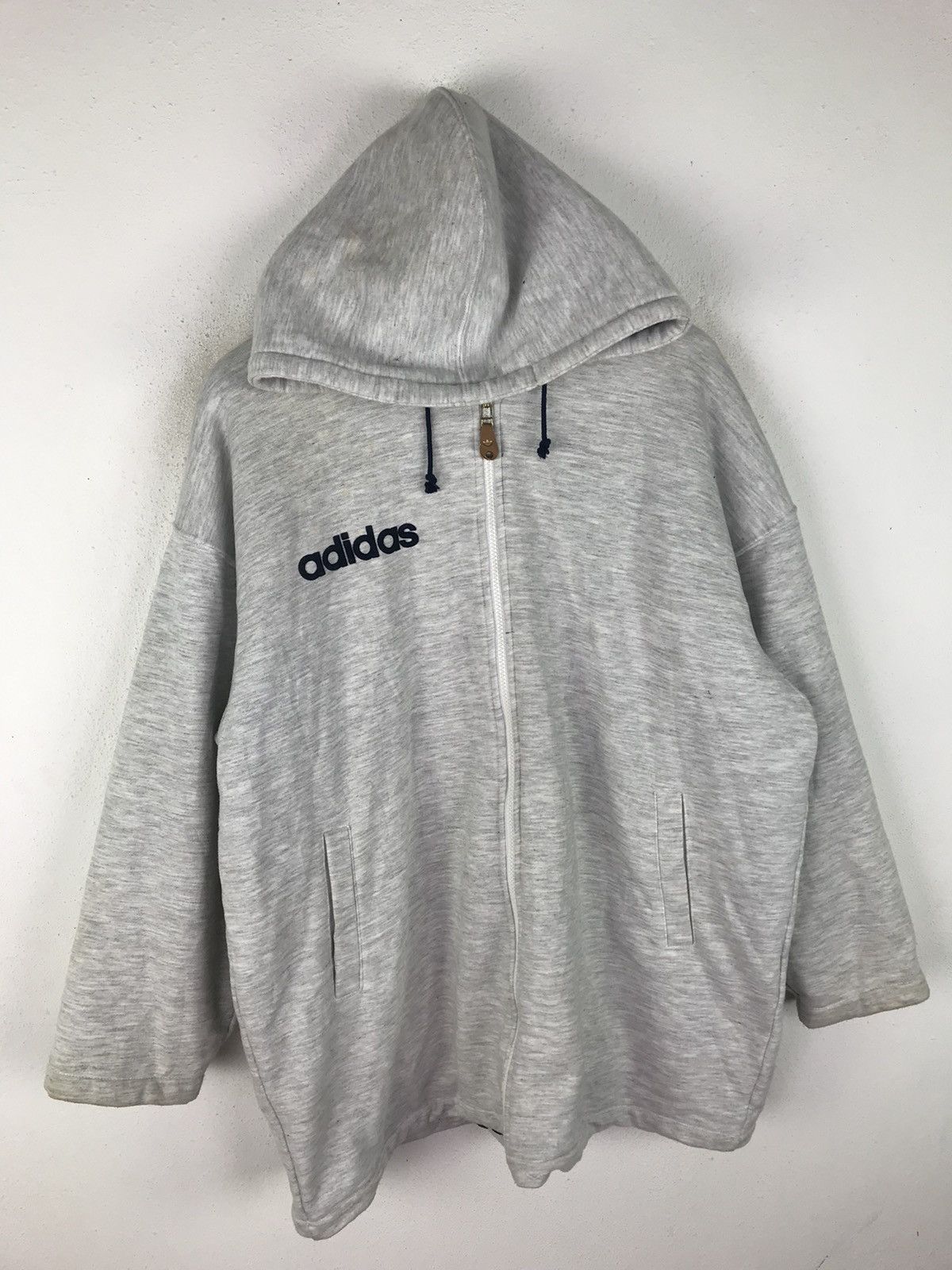 Vintage VINTAGE 80s ADIDAS HOODIE HIP HOP STYLE Size US L / EU 52-54 / 3 - 6 Thumbnail