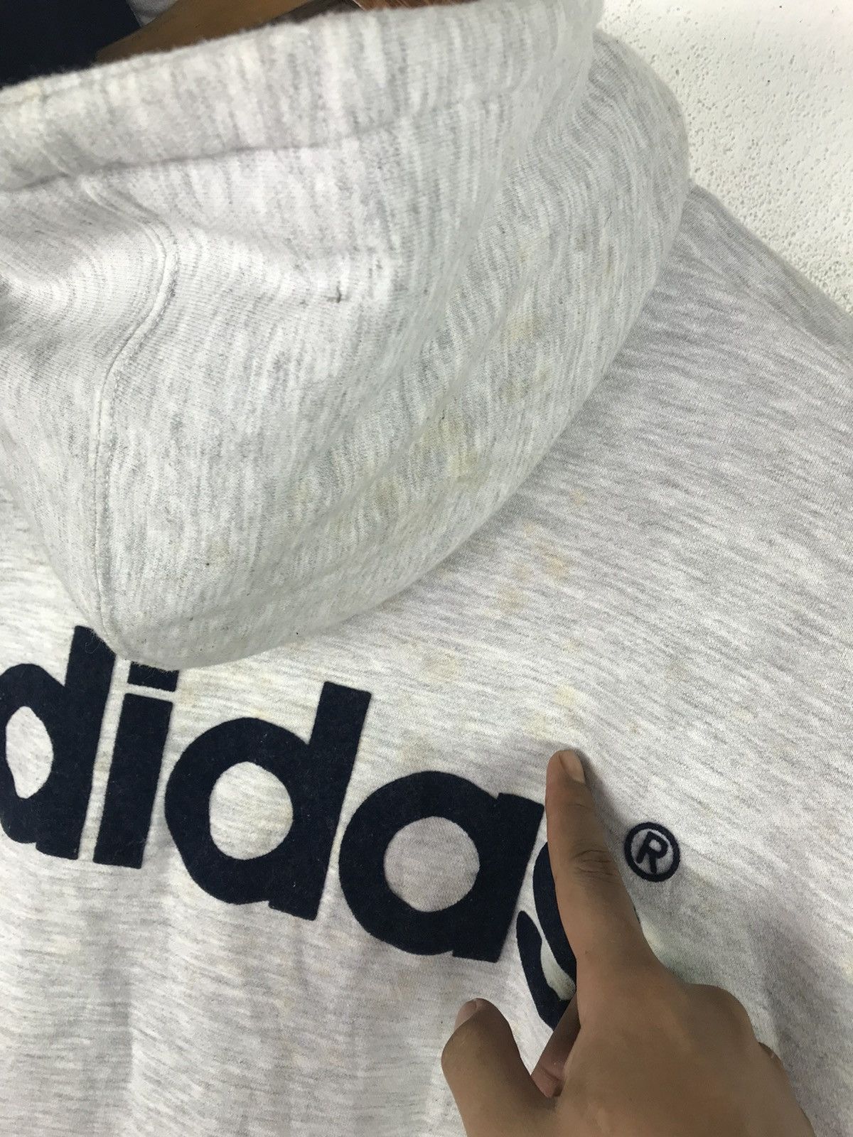 Vintage VINTAGE 80s ADIDAS HOODIE HIP HOP STYLE Size US L / EU 52-54 / 3 - 9 Thumbnail