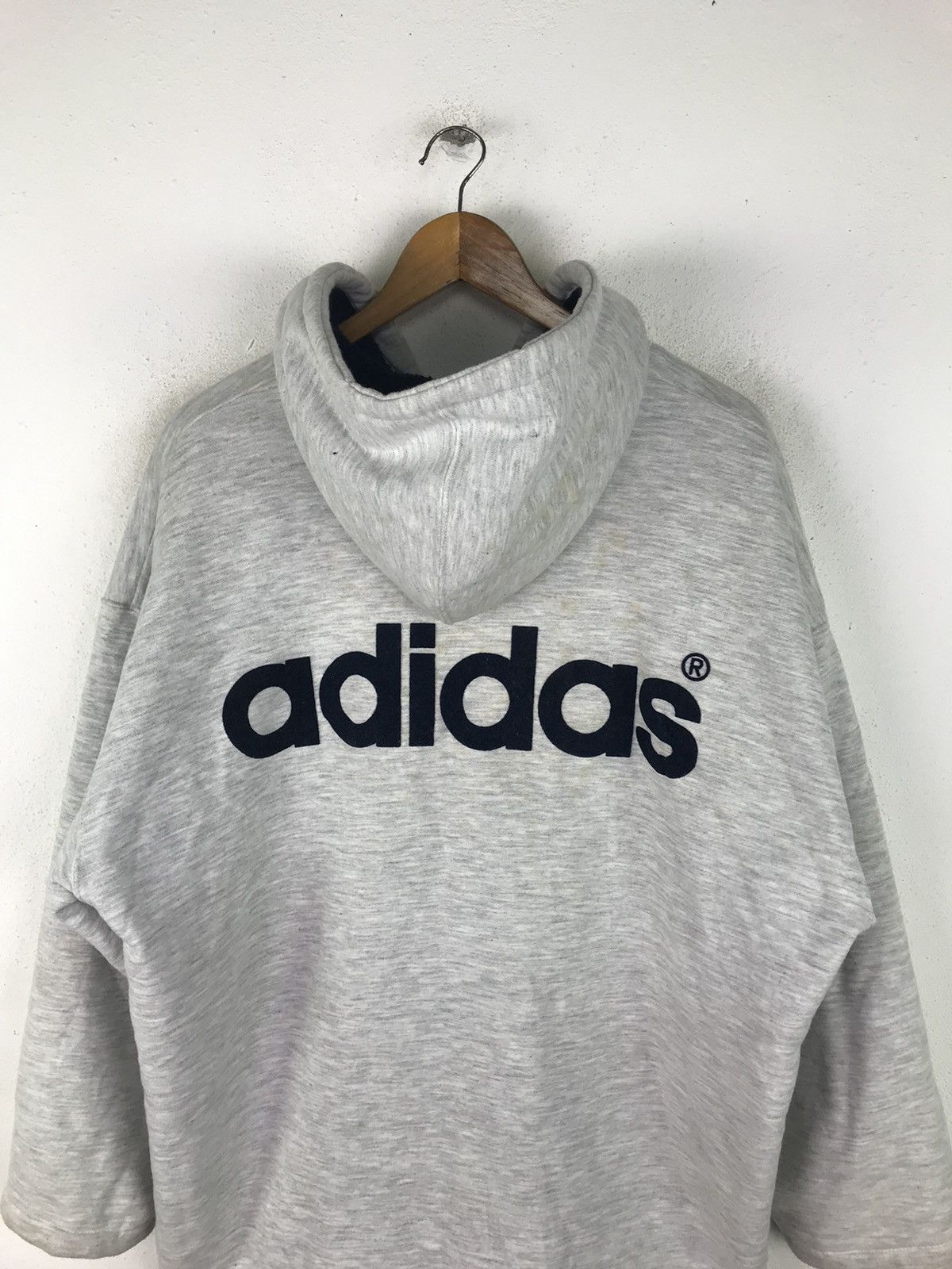 Vintage VINTAGE 80s ADIDAS HOODIE HIP HOP STYLE Size US L / EU 52-54 / 3 - 5 Thumbnail
