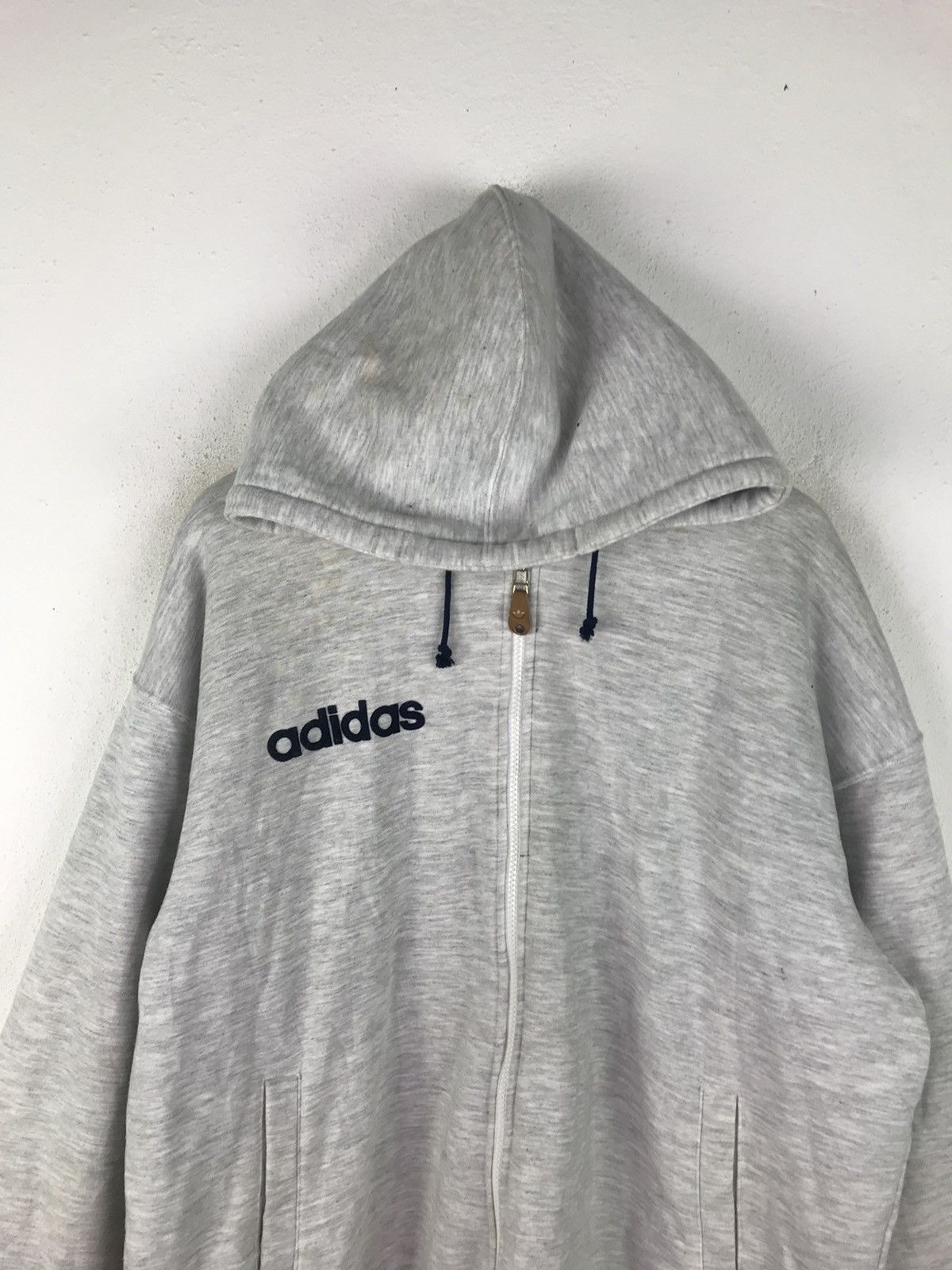 Vintage VINTAGE 80s ADIDAS HOODIE HIP HOP STYLE Size US L / EU 52-54 / 3 - 8 Thumbnail