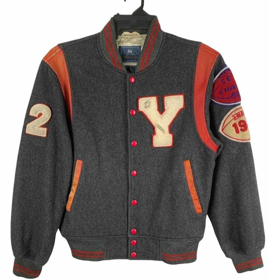 Macbeth Vintage Macbeth Wool Leather In Shoulder Varsity Jacket Size US M / EU 48-50 / 2 - 1 Thumbnail