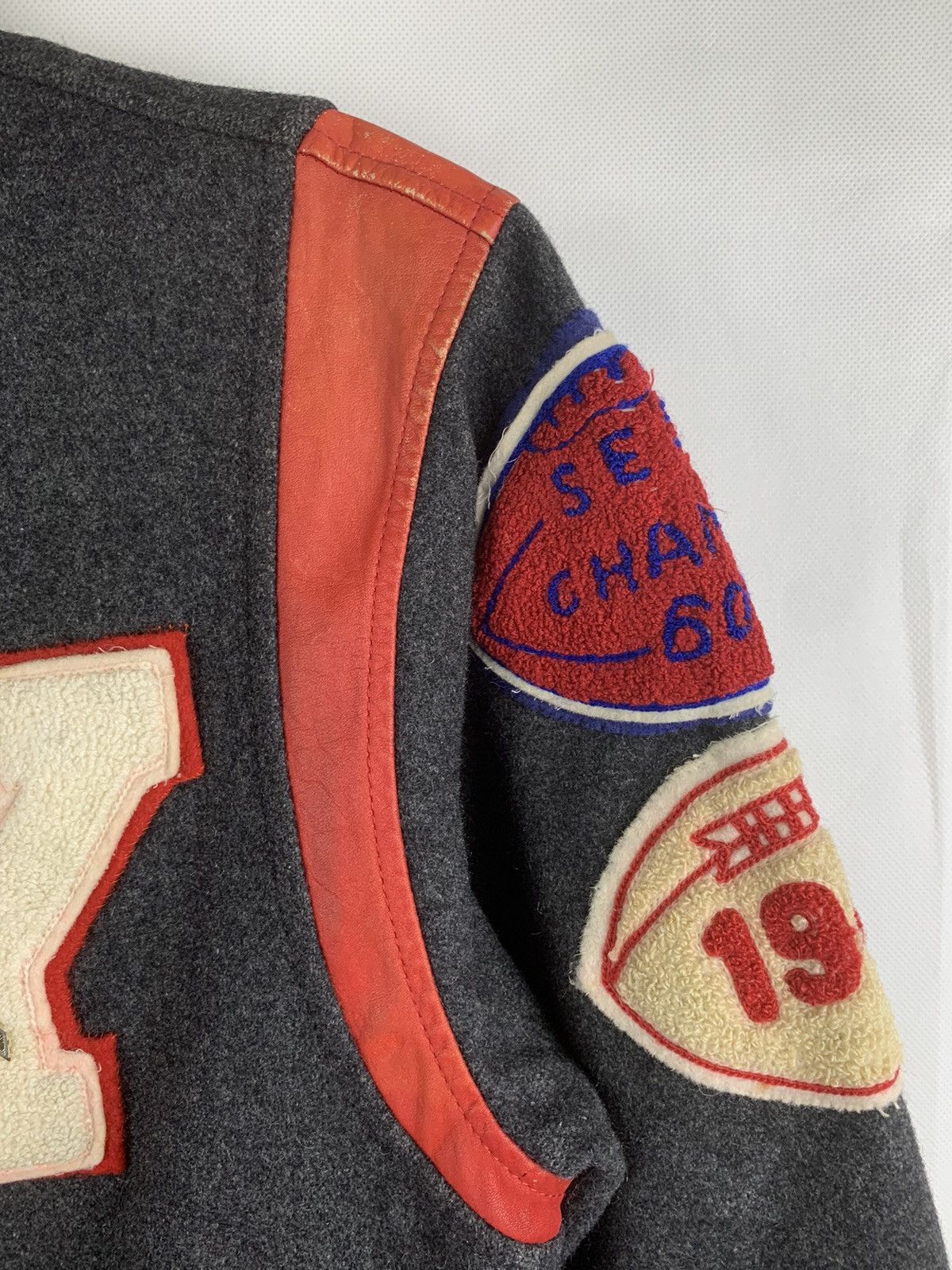 Macbeth Vintage Macbeth Wool Leather In Shoulder Varsity Jacket Size US M / EU 48-50 / 2 - 10 Thumbnail