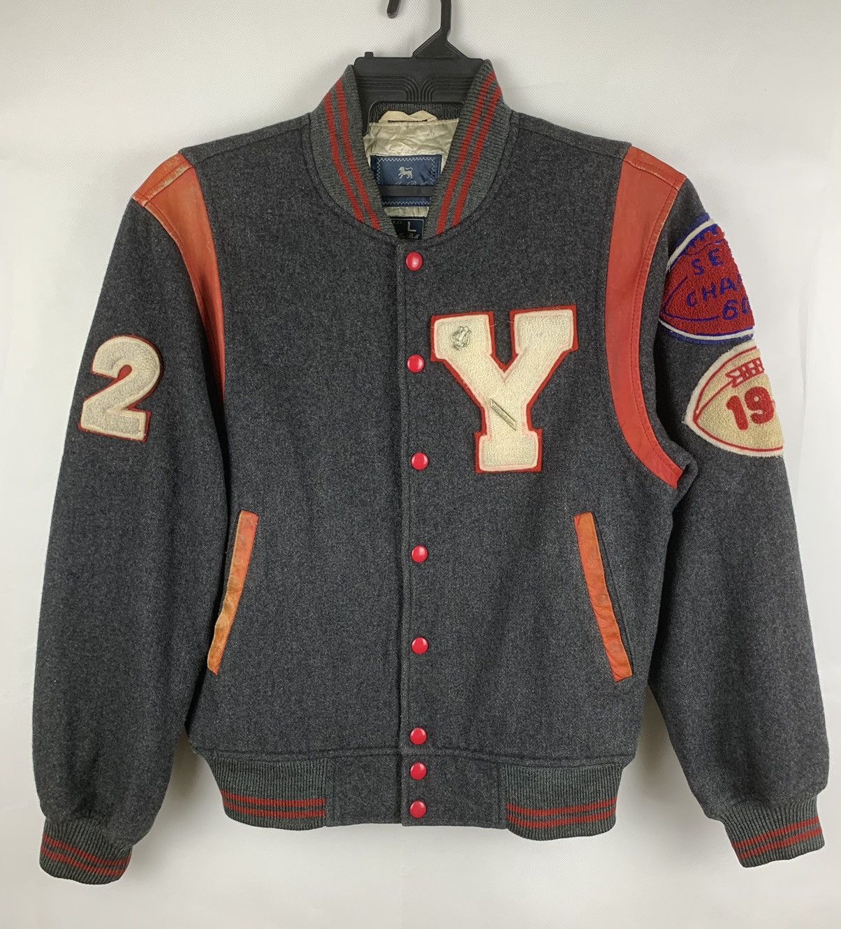Macbeth Vintage Macbeth Wool Leather In Shoulder Varsity Jacket Size US M / EU 48-50 / 2 - 2 Thumbnail
