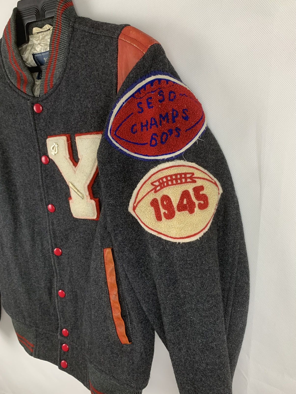 Macbeth Vintage Macbeth Wool Leather In Shoulder Varsity Jacket Size US M / EU 48-50 / 2 - 15 Thumbnail