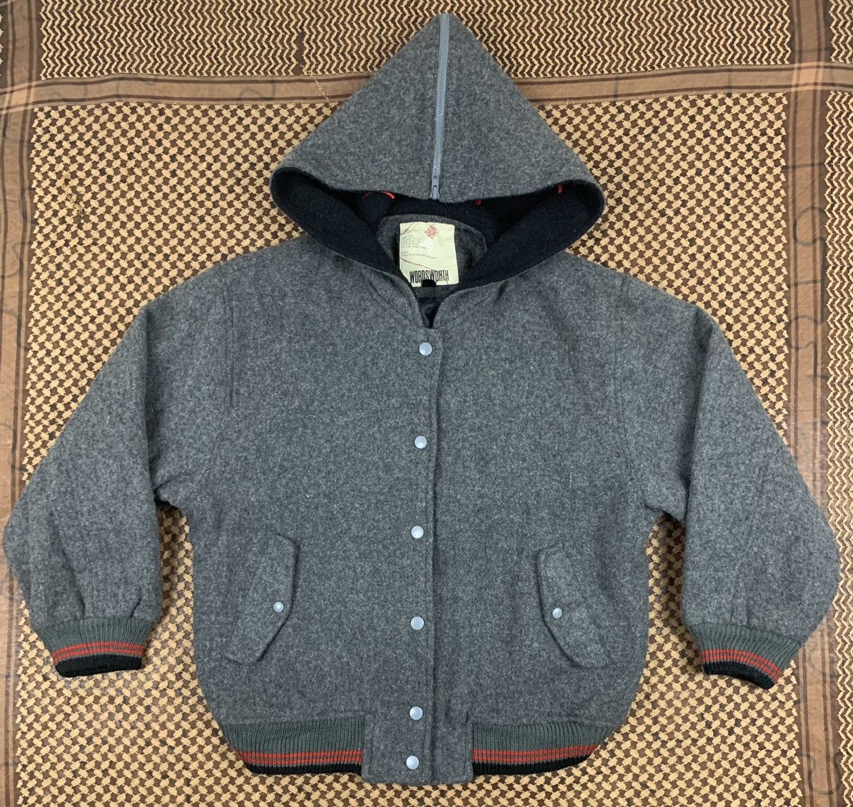 Japanese Brand Wordsworth Varsity Jacket With Hoodie Size US M / EU 48-50 / 2 - 21 Thumbnail