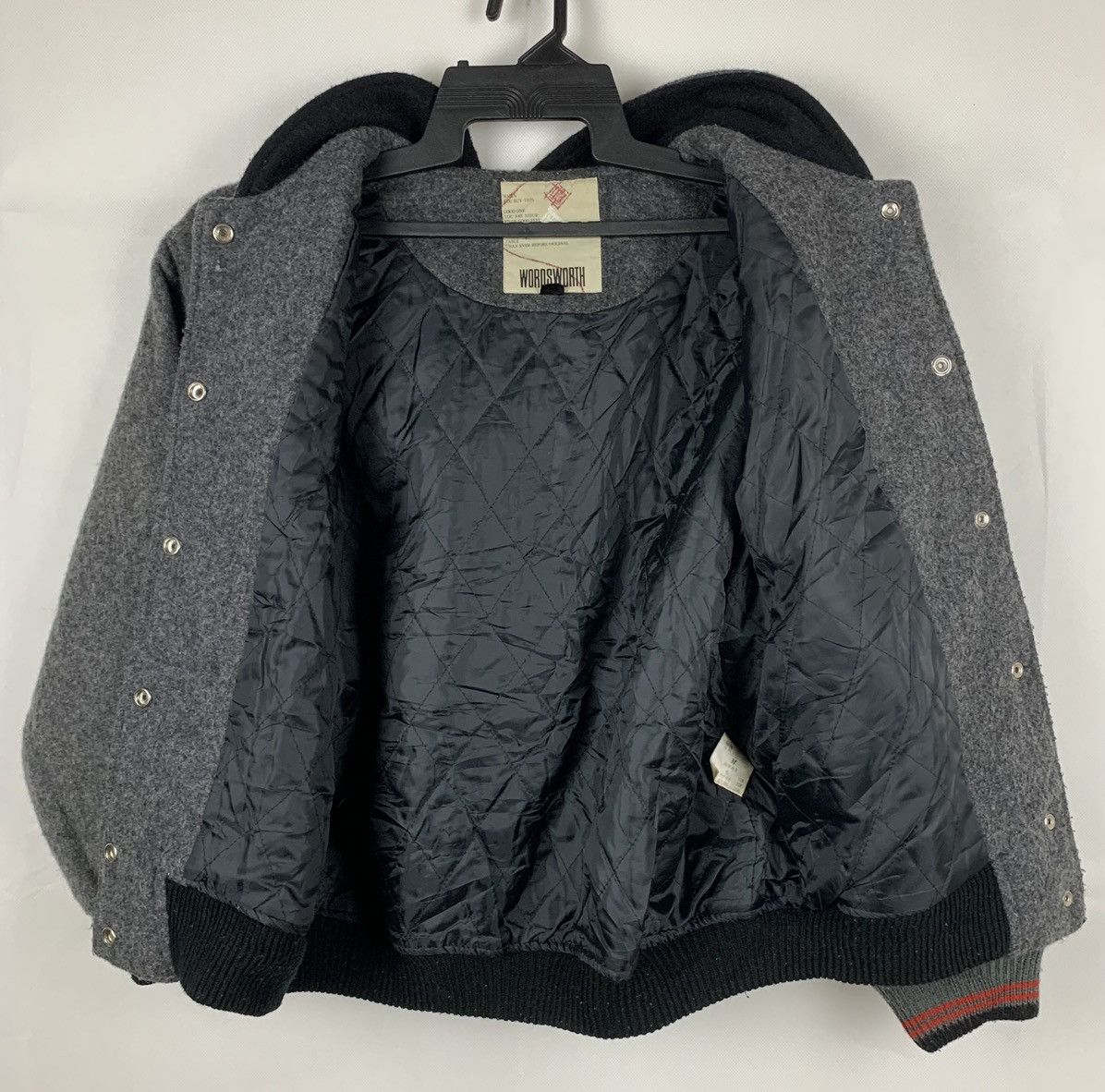Japanese Brand Wordsworth Varsity Jacket With Hoodie Size US M / EU 48-50 / 2 - 16 Thumbnail