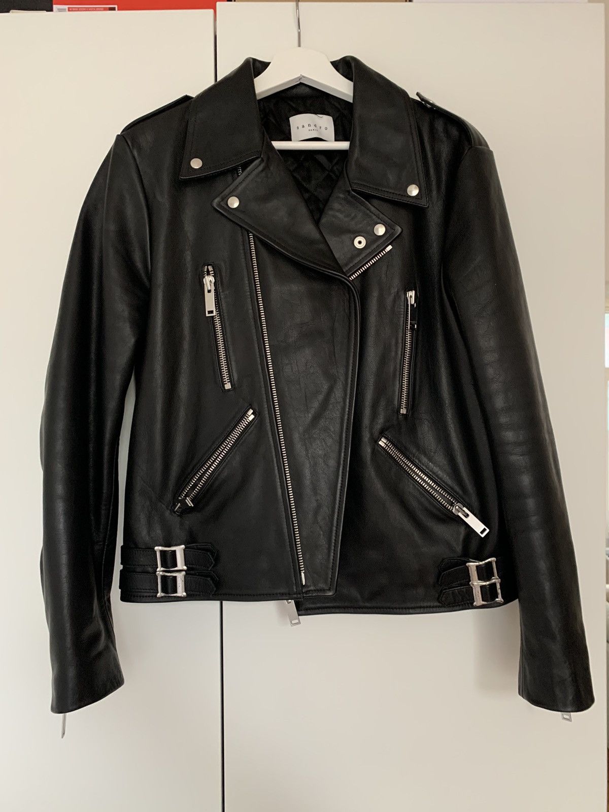 Sandro Sandro Ramones Leather Biker Jacket (L01 Style) | Grailed