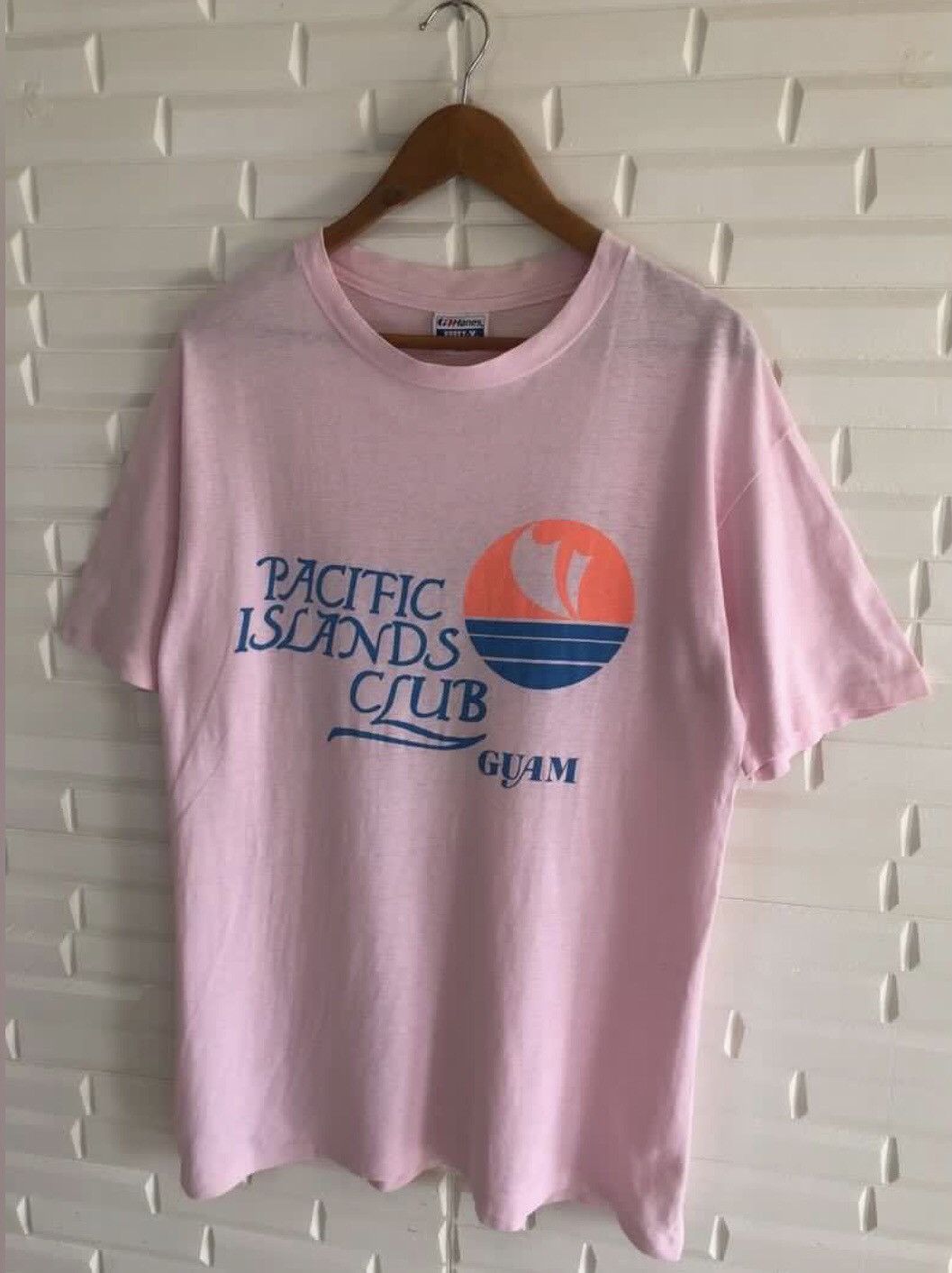 希少　80s　Hanes PACIFIC S CLUB GUAM T 希少 80s Hanes PACIFIC ISLANDS CLUB GUAM T