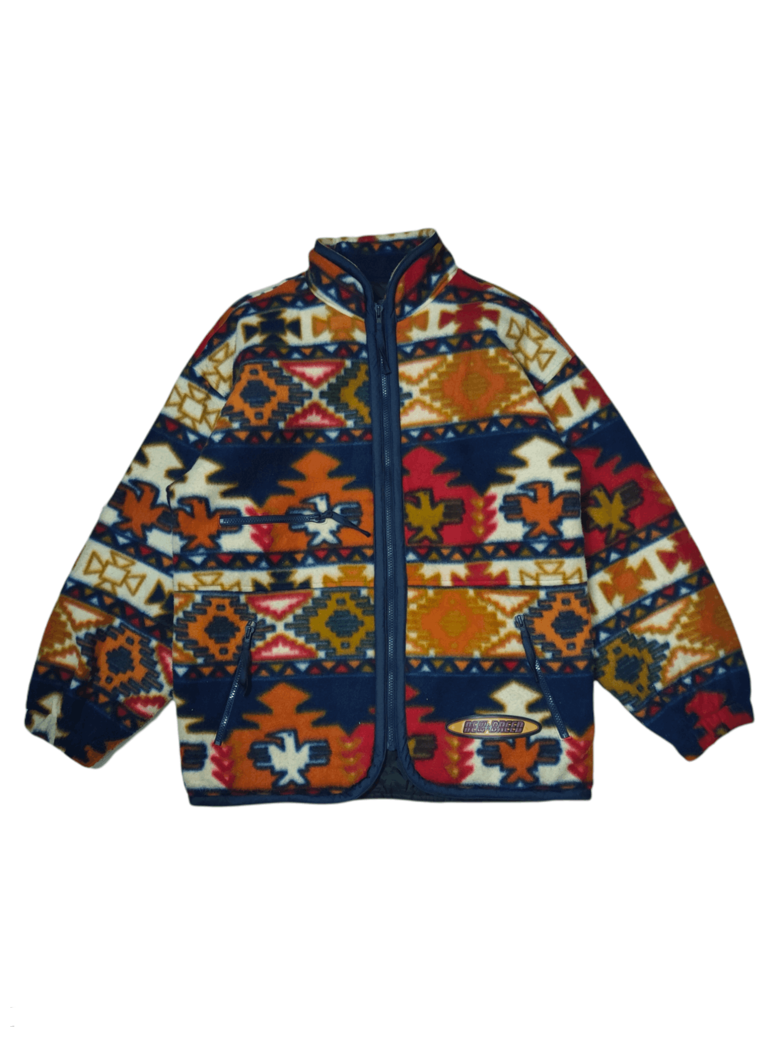 Japanese Brand Vintage New Breed Fleece Jacket Size US L / EU 52-54 / 3 - 1 Thumbnail