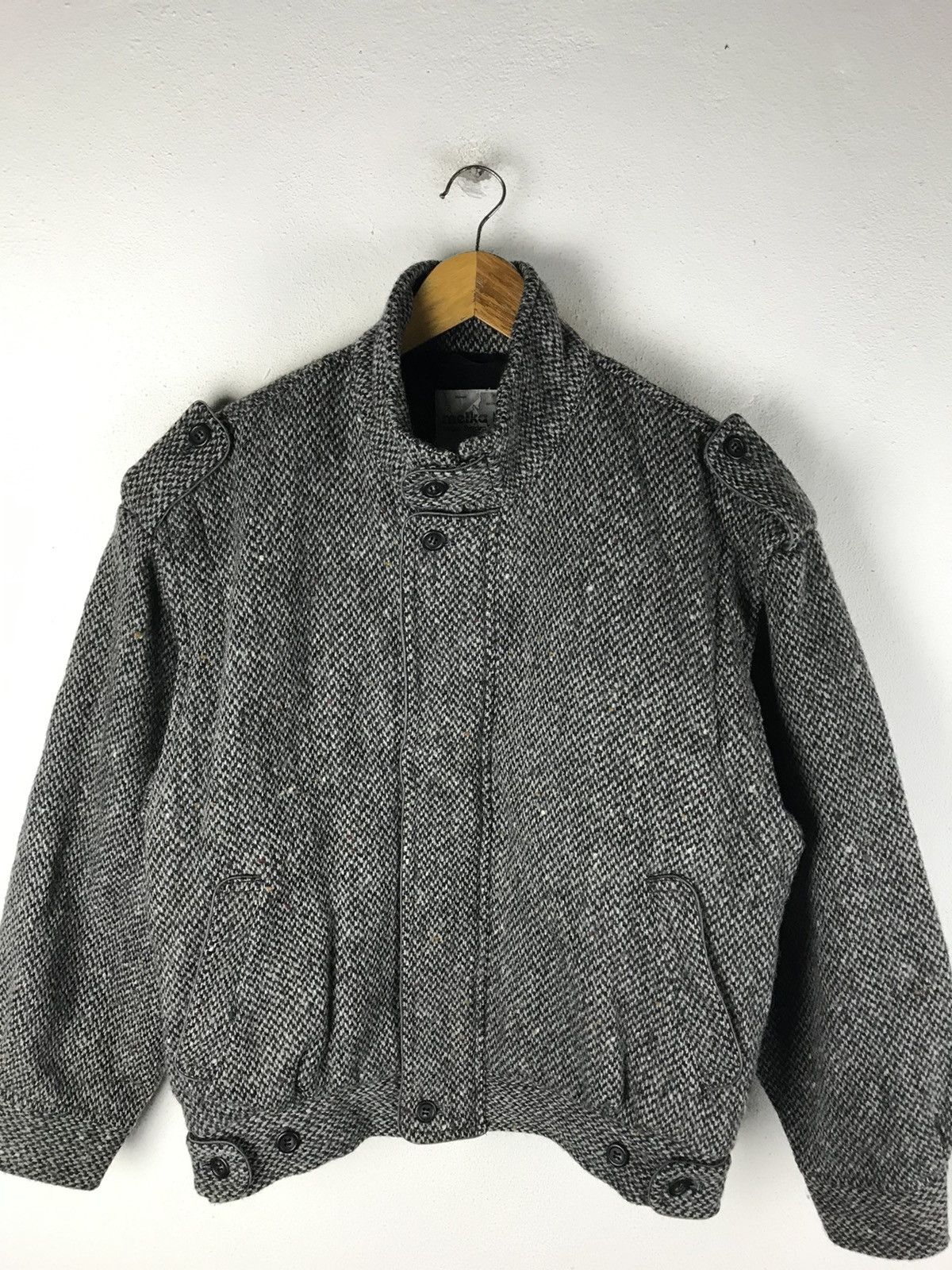 Japanese Brand × Vintage MELKA SWEDEN VINTAGE JACKET WOOL FABRIC Size US M / EU 48-50 / 2 - 4 Thumbnail