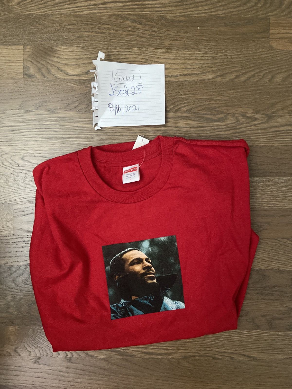 Supreme Marvin Gaye Tee Red