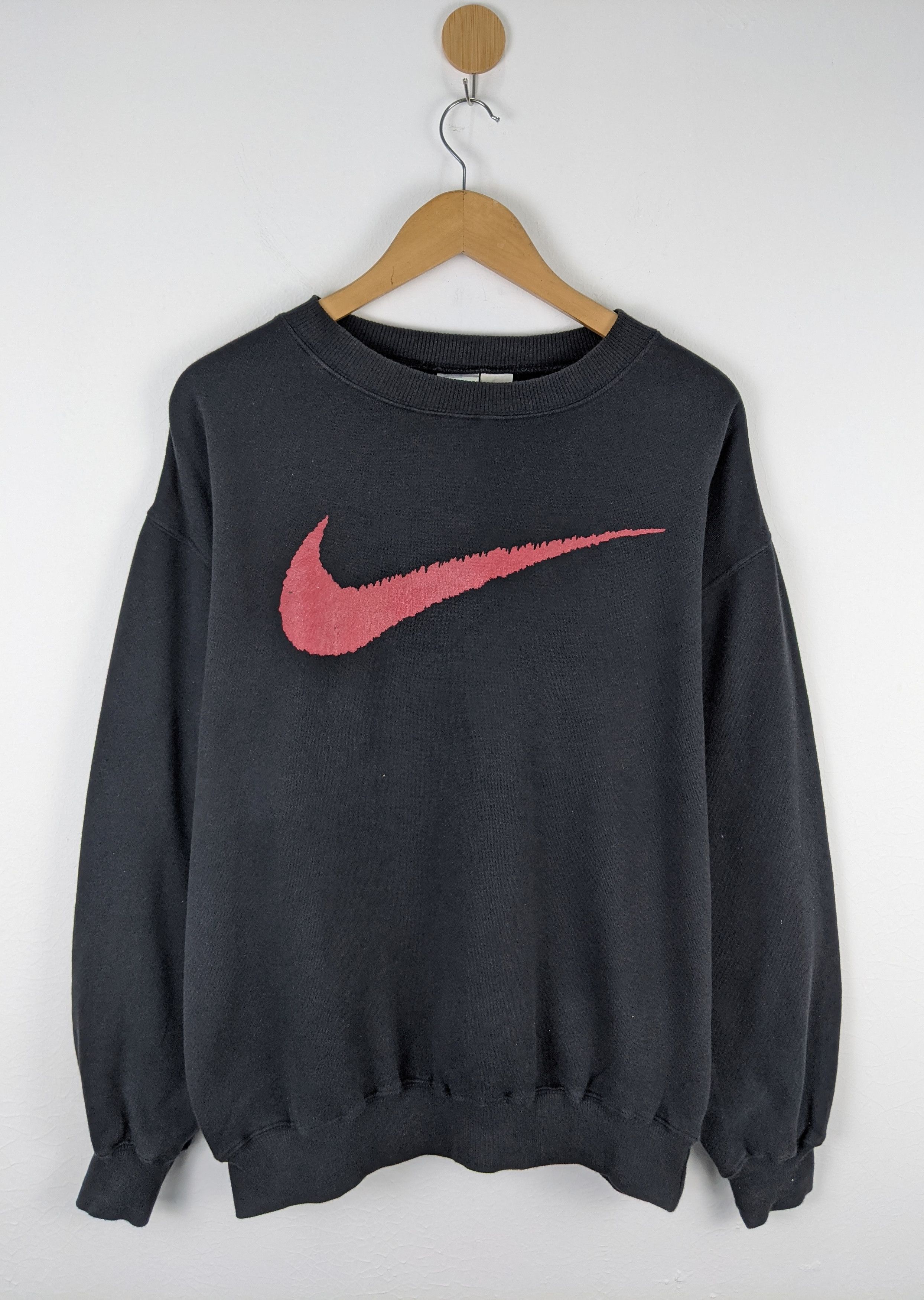 Nike Vintage Nike big swoosh 90s sweatshirt Size US L / EU 52-54 / 3 - 1 Thumbnail