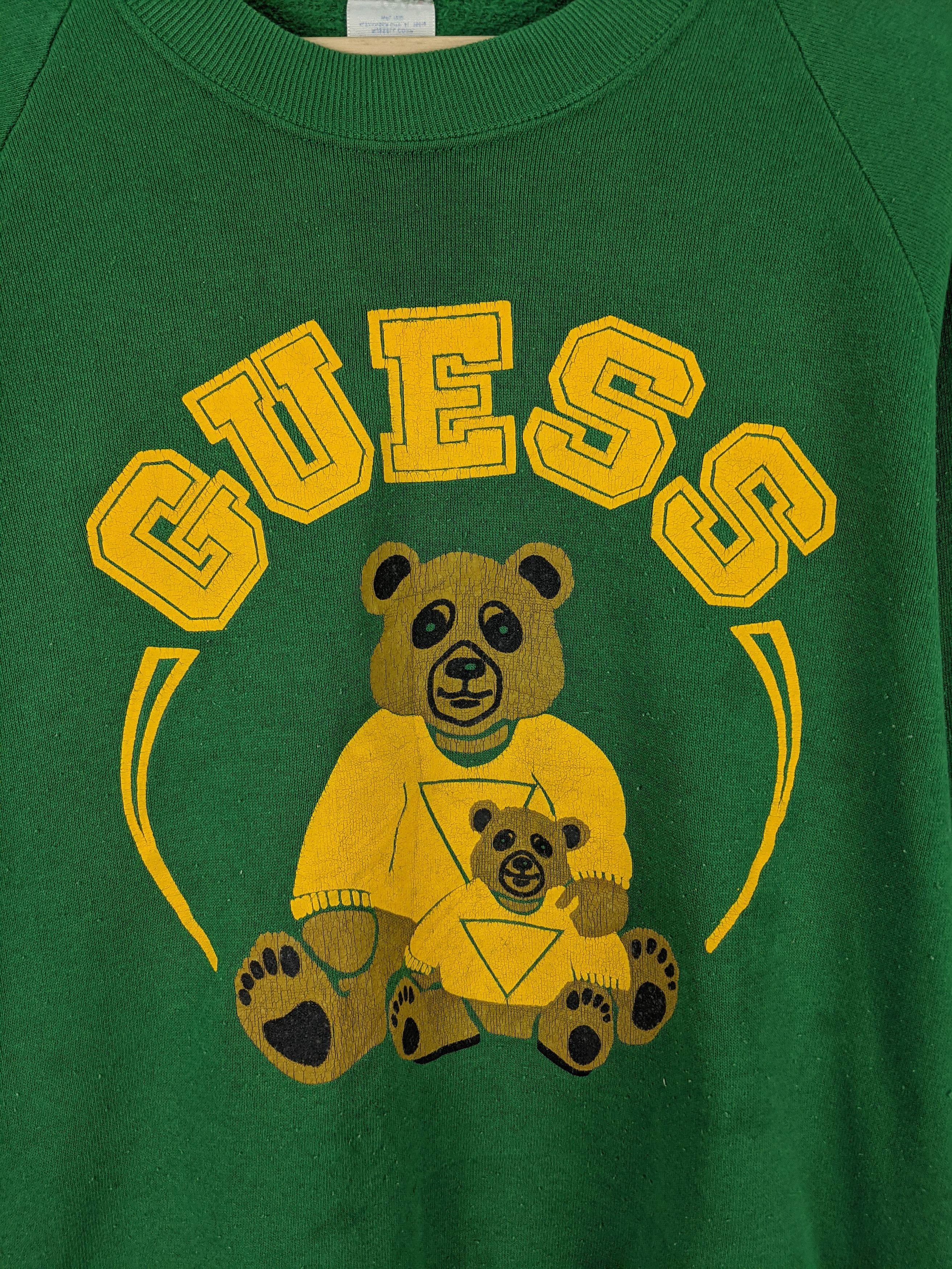 Vintage Vintage Guess Bear 90s Sweatshirt Size US M / EU 48-50 / 2 - 2 Thumbnail