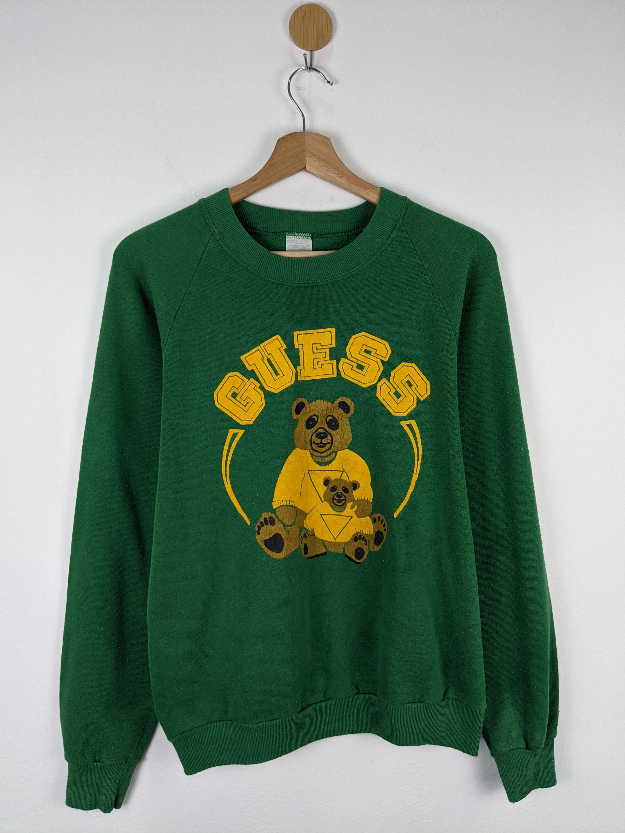 Vintage Vintage Guess Bear 90s Sweatshirt Size US M / EU 48-50 / 2 - 1 Thumbnail