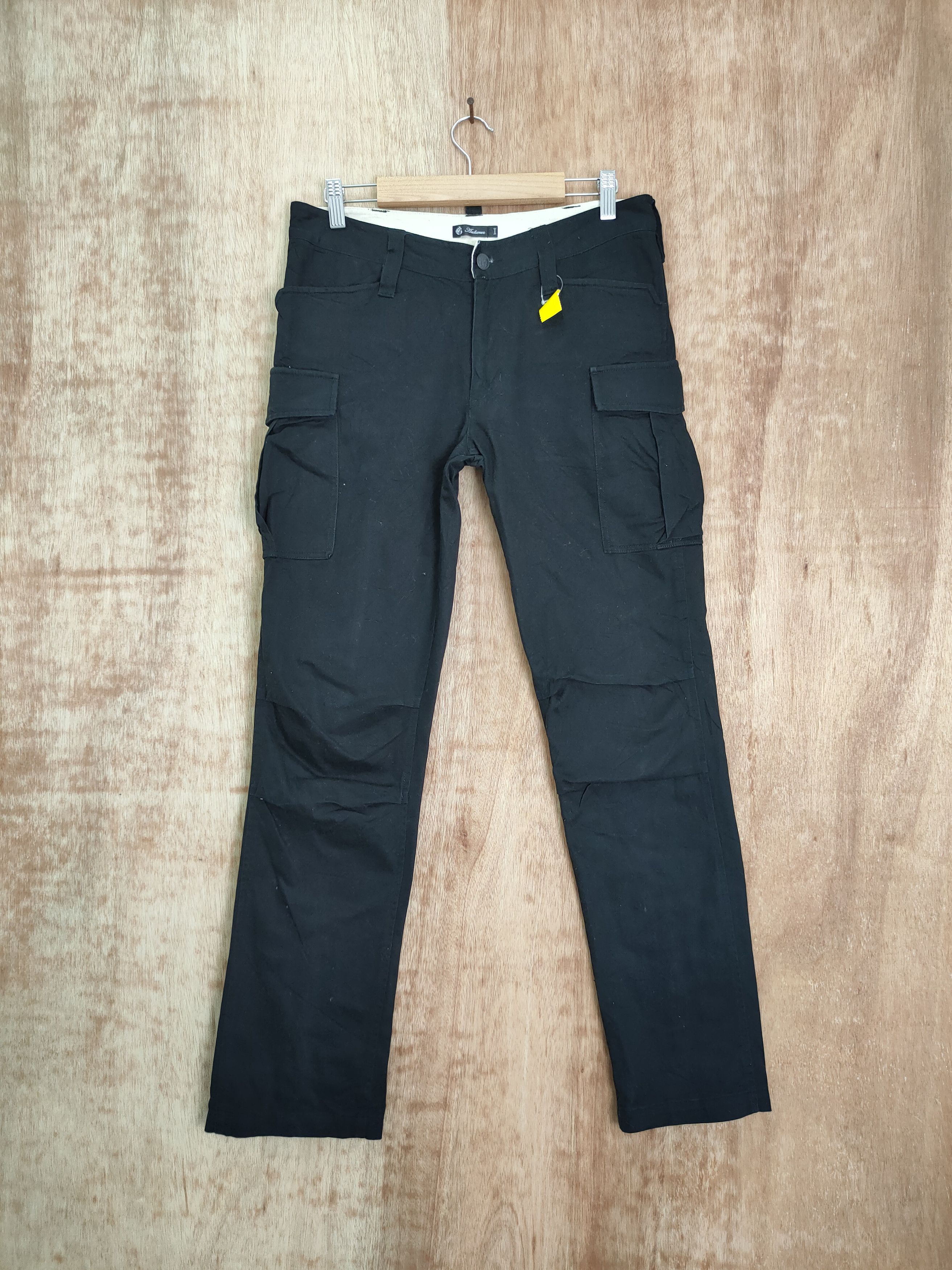 Audience Black zipper japan tactical cargo pants #4153