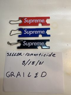 Louis Vuitton x Supreme Ultra Rare Supreme Box Logo Keychain