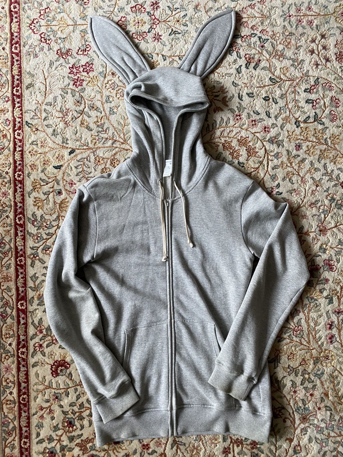 Comme des garcons sale bunny ears hoodie