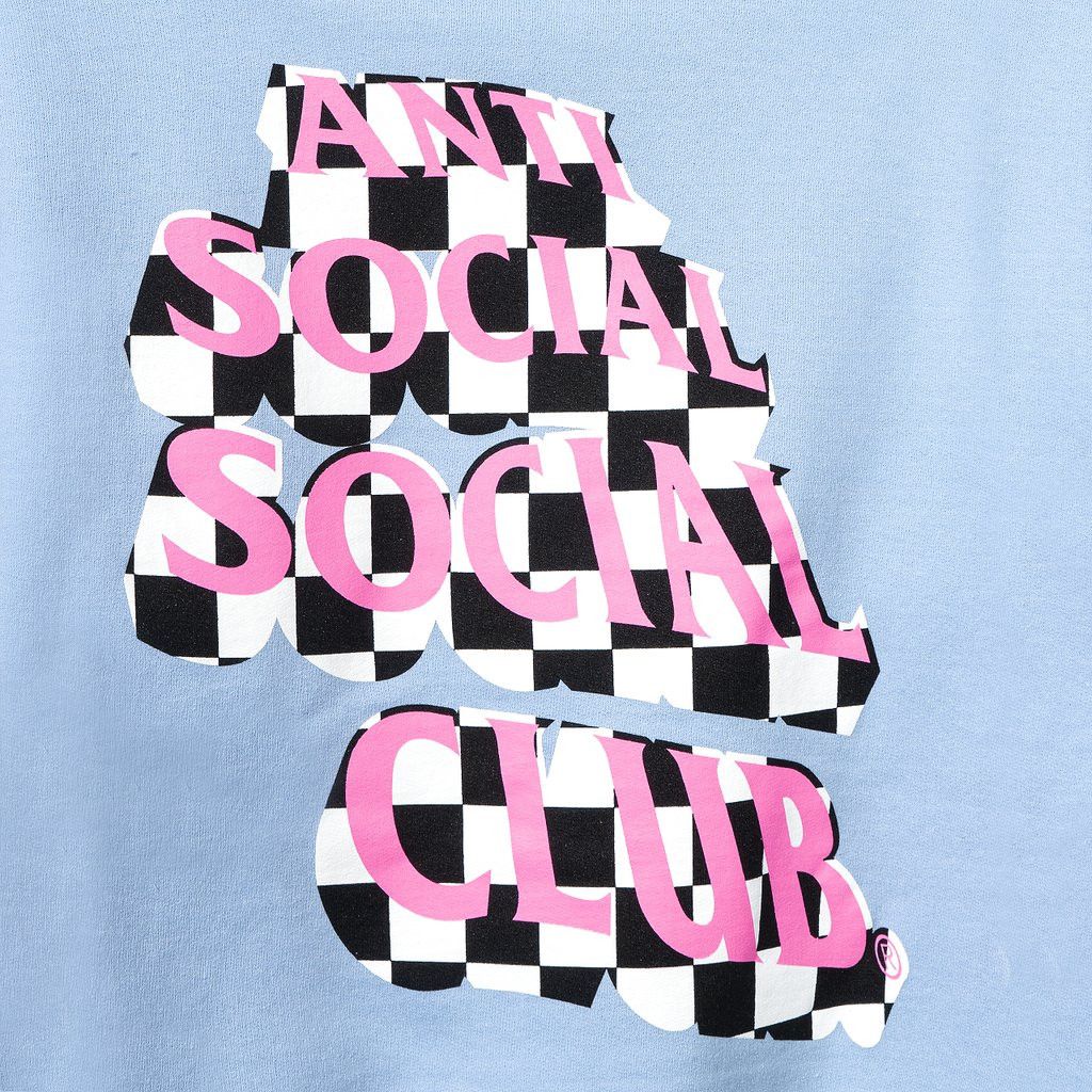 Anti Social Social Club DS Pink ASSC Checkered Costumes Sky Blue Hoodie BAPE MagOC Size US L / EU 52-54 / 3 - 3 Thumbnail