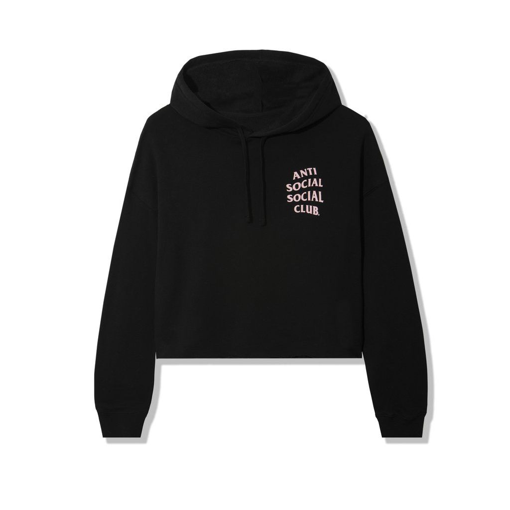 DS Pink ASSC ABG Black CROP TOP HOODIE BAPE FTP FOG CDG