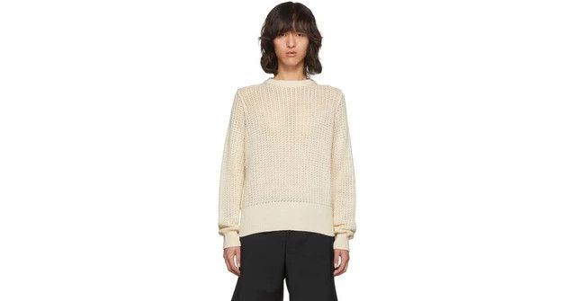 Acne Studios SS18 Beige Narno mesh Knitted Sweater Size US M / EU 48-50 / 2 - 12 Thumbnail