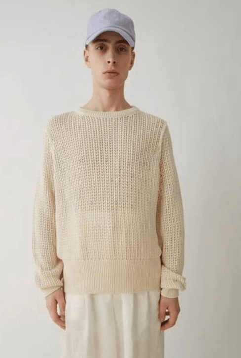 Acne Studios SS18 Beige Narno mesh Knitted Sweater Size US M / EU 48-50 / 2 - 13 Thumbnail
