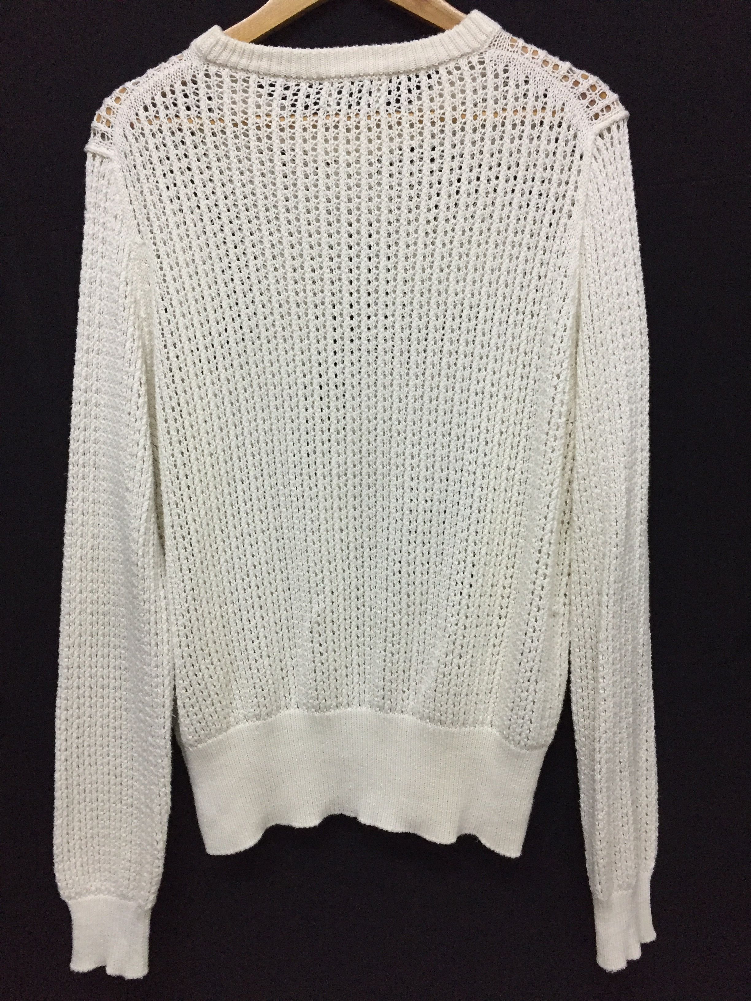 Acne Studios SS18 Beige Narno mesh Knitted Sweater Size US M / EU 48-50 / 2 - 8 Thumbnail