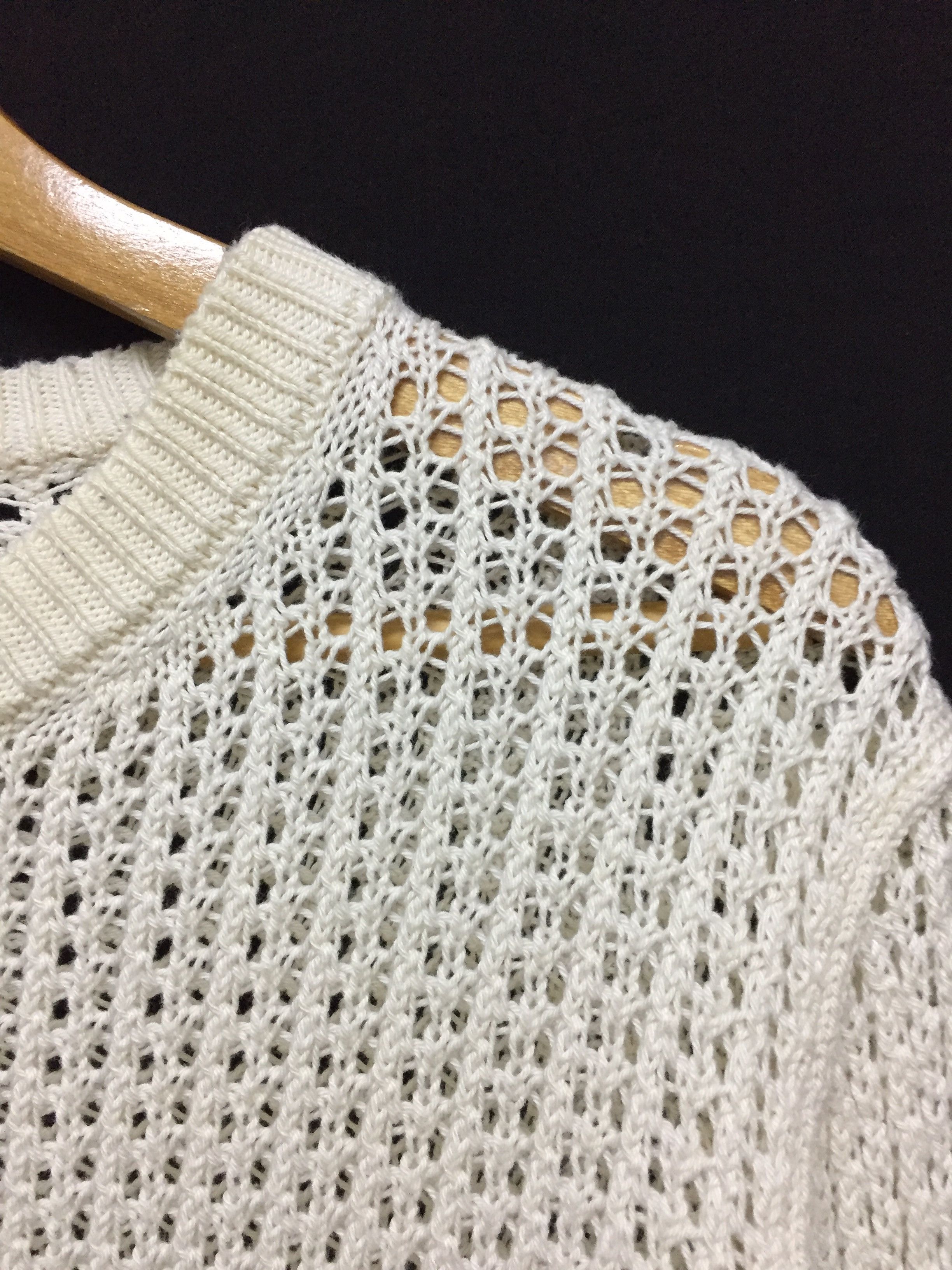 Acne Studios SS18 Beige Narno mesh Knitted Sweater Size US M / EU 48-50 / 2 - 6 Thumbnail