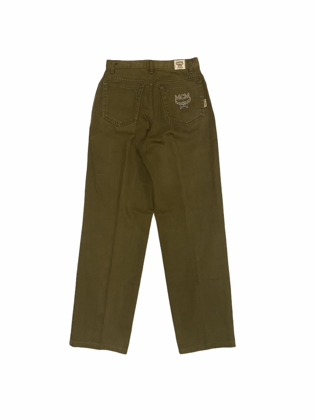 MCM × Vintage Vintage MCM Trouser Faded Green For Size 24 Size US 26 / EU 42 - 1 Thumbnail