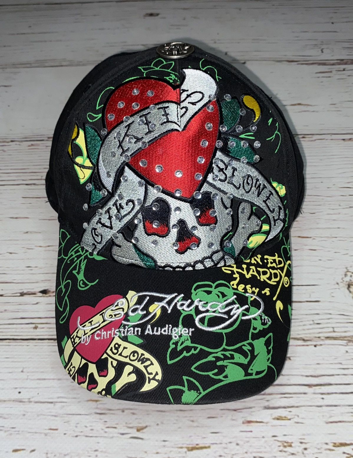Ed Hardy × Vintage Very Rare Ed Hardy Love Kills Slowly Cap