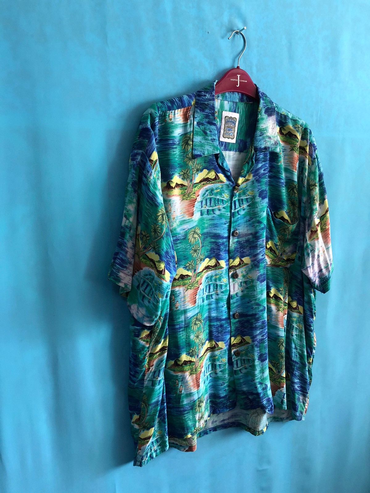 Other rayon shirt pali style land of aloha #1325 Size US L / EU 52-54 / 3 - 2 Thumbnail