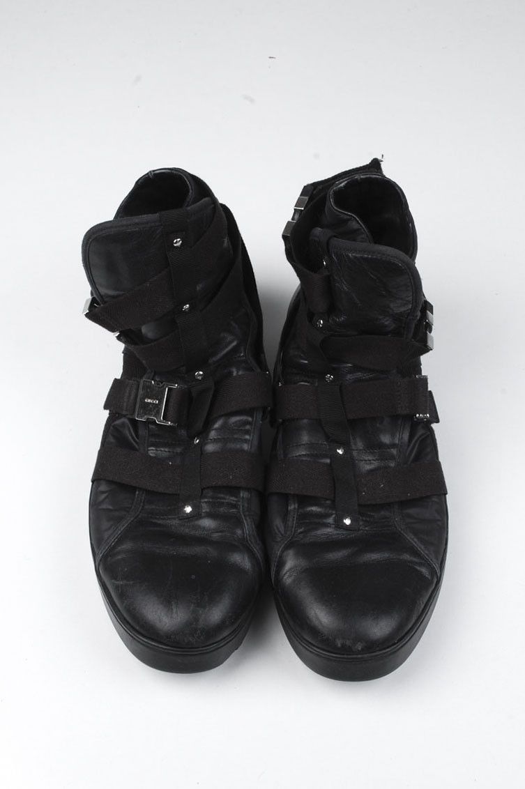 Gucci Gucci Men Tactical Boots Black Shoes size 10US,9UK,44EU Size US 10 / EU 43 - 1 Thumbnail