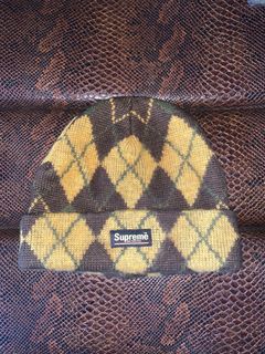 Supreme Argyle Mohair Beanie | Grailed