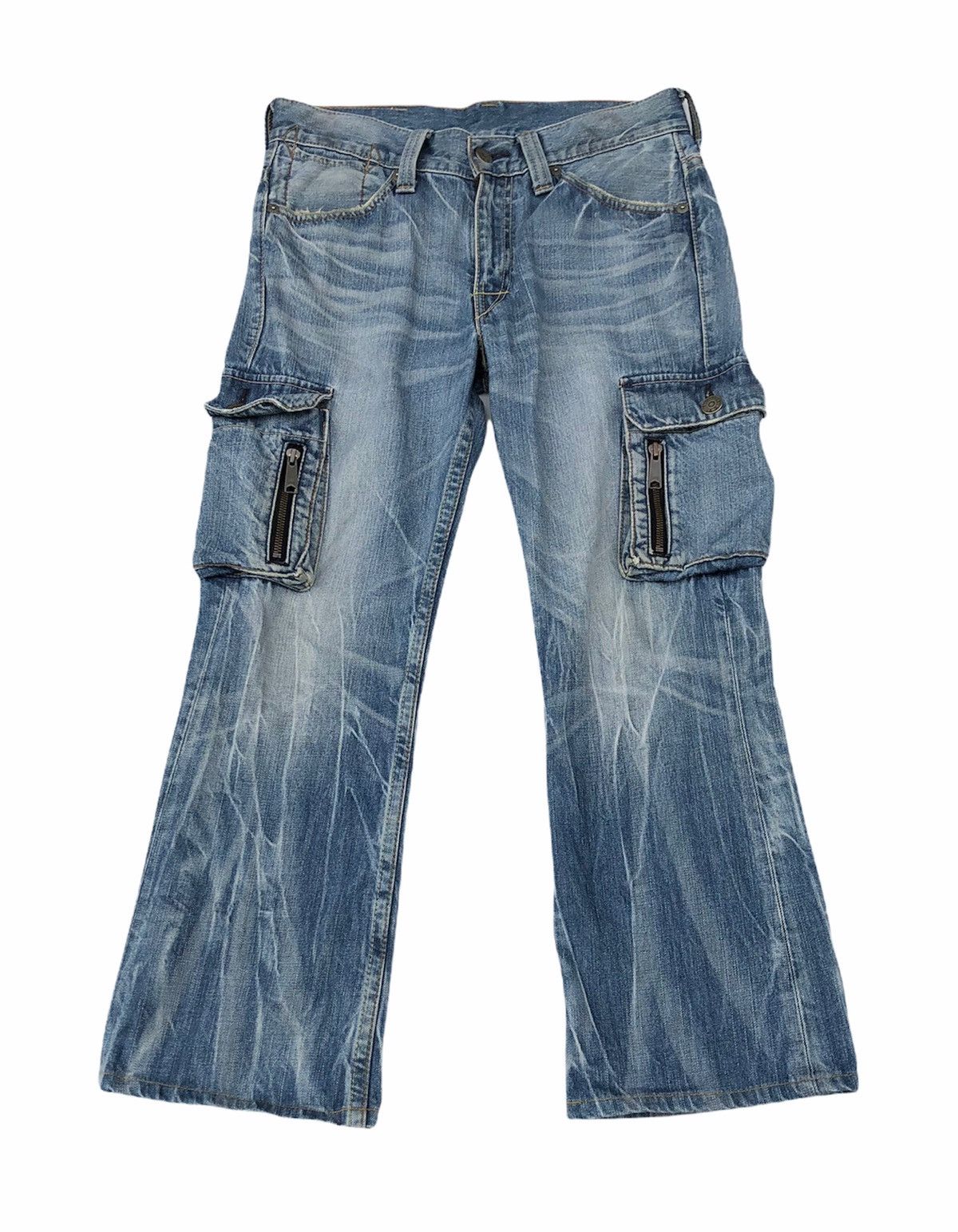 🔥Mega Rare🔥Vintage Levi’s Flare Multi Pocket Cargo Pant