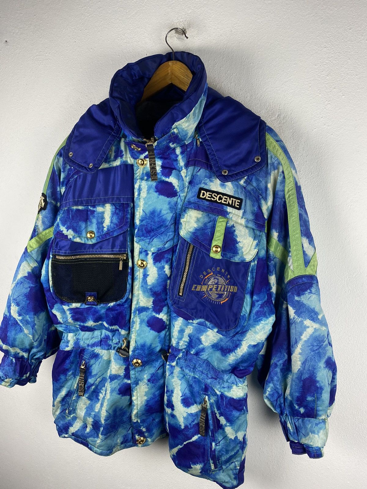 Descente × Japanese Brand Vintage Descente Competitor Ski Jacket – 1980s Tie-Dye Gear Size US L / EU 52-54 / 3 - 7 Thumbnail