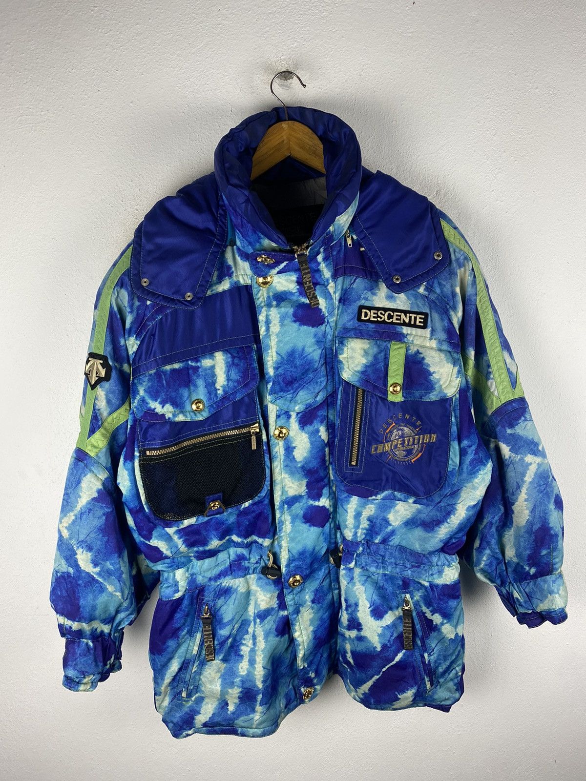 Descente × Japanese Brand Vintage Descente Competitor Ski Jacket – 1980s Tie-Dye Gear Size US L / EU 52-54 / 3 - 4 Thumbnail
