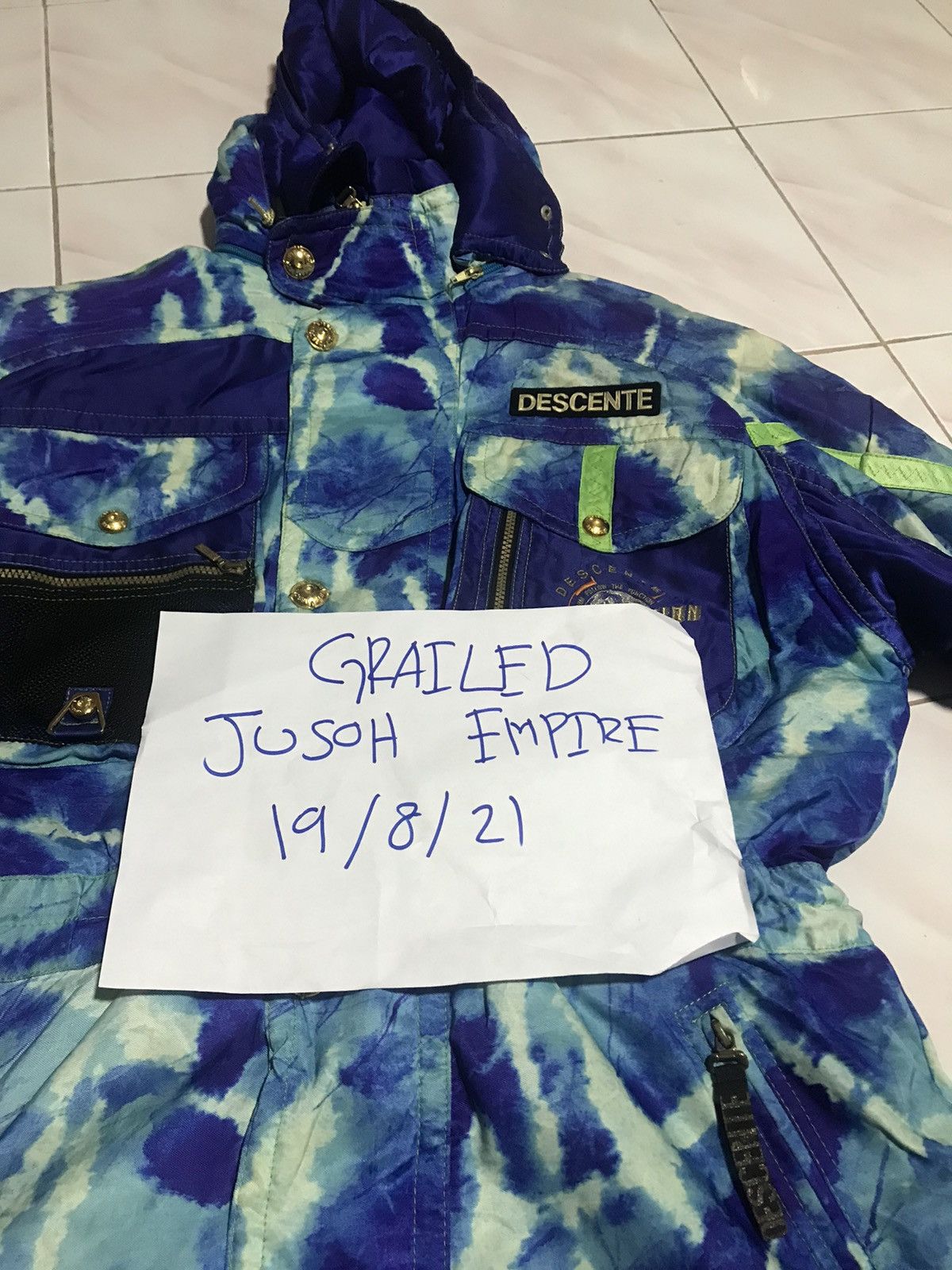 Descente × Japanese Brand Vintage Descente Competitor Ski Jacket – 1980s Tie-Dye Gear Size US L / EU 52-54 / 3 - 11 Thumbnail