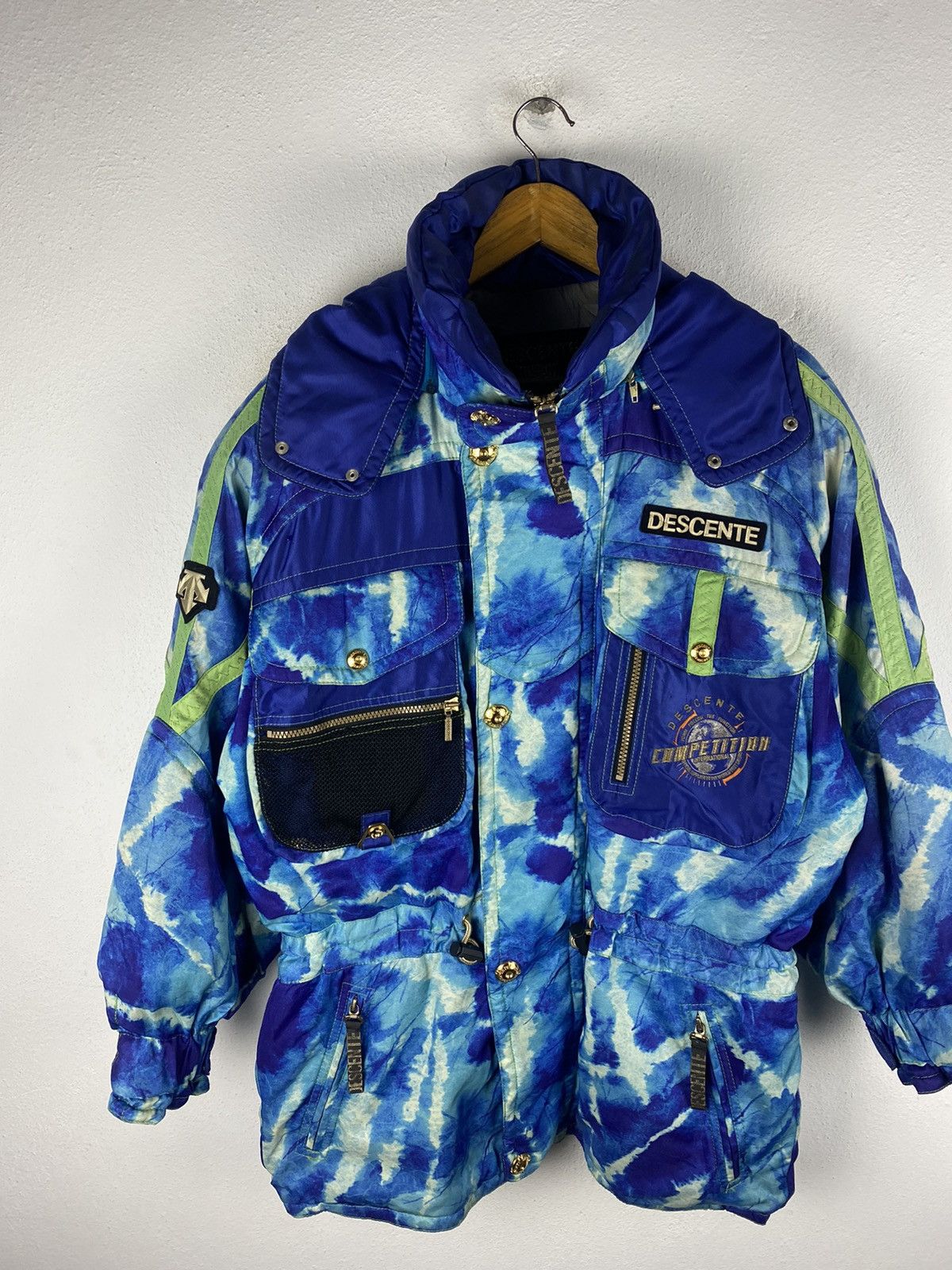 Descente × Japanese Brand Vintage Descente Competitor Ski Jacket – 1980s Tie-Dye Gear Size US L / EU 52-54 / 3 - 5 Thumbnail