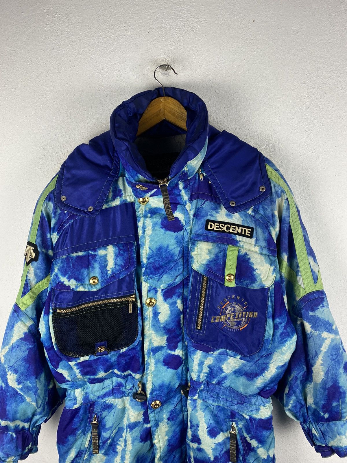 Descente × Japanese Brand Vintage Descente Competitor Ski Jacket – 1980s Tie-Dye Gear Size US L / EU 52-54 / 3 - 6 Thumbnail