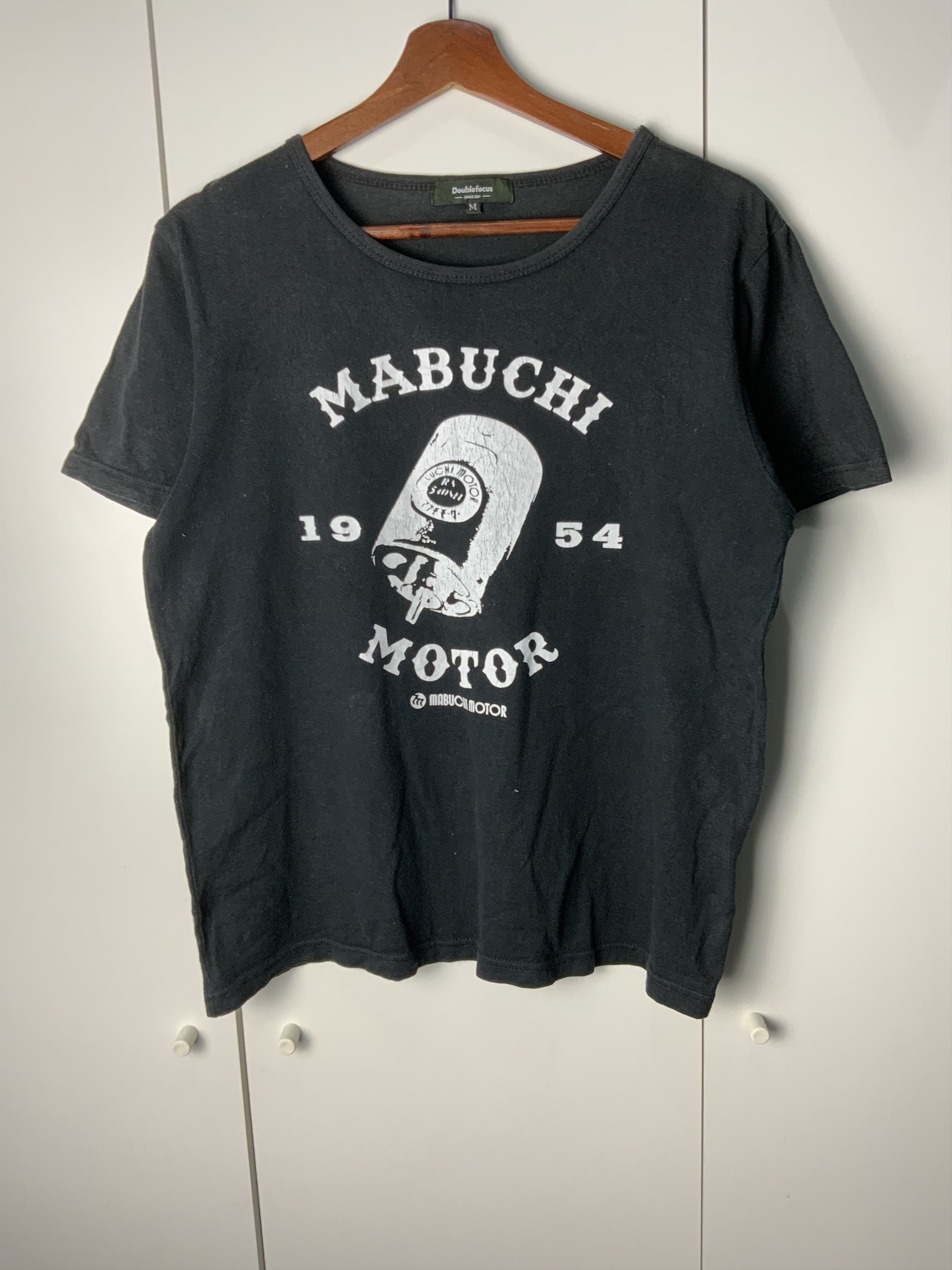 Japanese Brand Mabuchi 1954 Motor Double Focus Tee Size US M / EU 48-50 / 2 - 1 Thumbnail