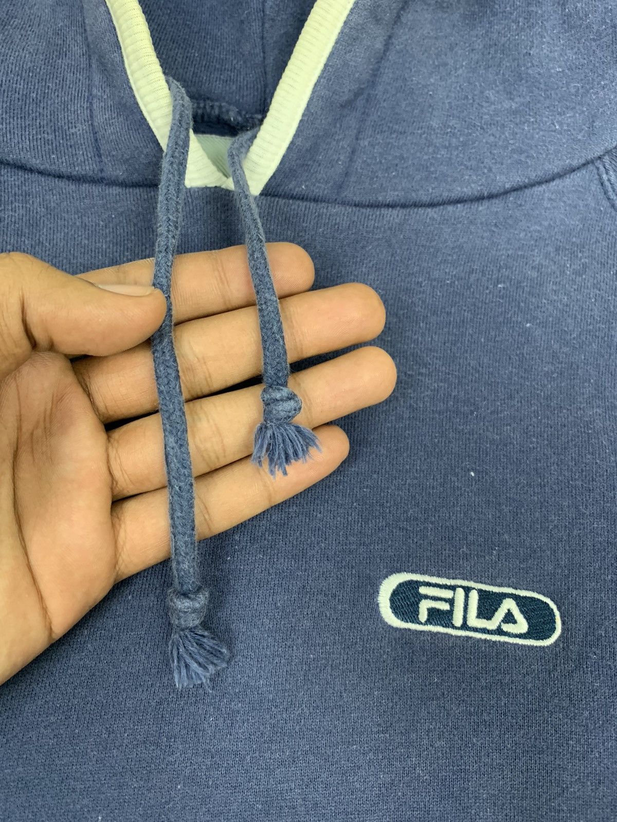 Fila FILA Vintage 90s Pullover Drawstring Laced Hoodie Jacket Size US M / EU 48-50 / 2 - 8 Thumbnail