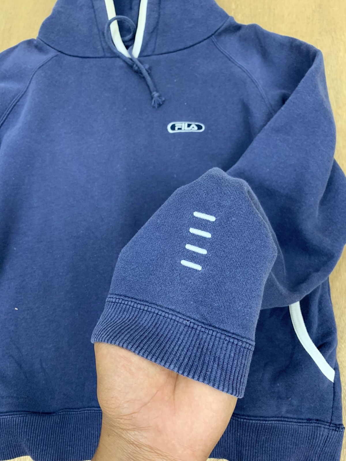 Fila FILA Vintage 90s Pullover Drawstring Laced Hoodie Jacket Size US M / EU 48-50 / 2 - 14 Thumbnail