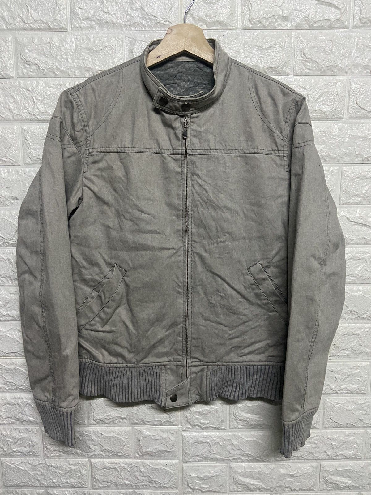 Japanese Brand The Different Rupert Zip Up Biker Jacket Made in Japan