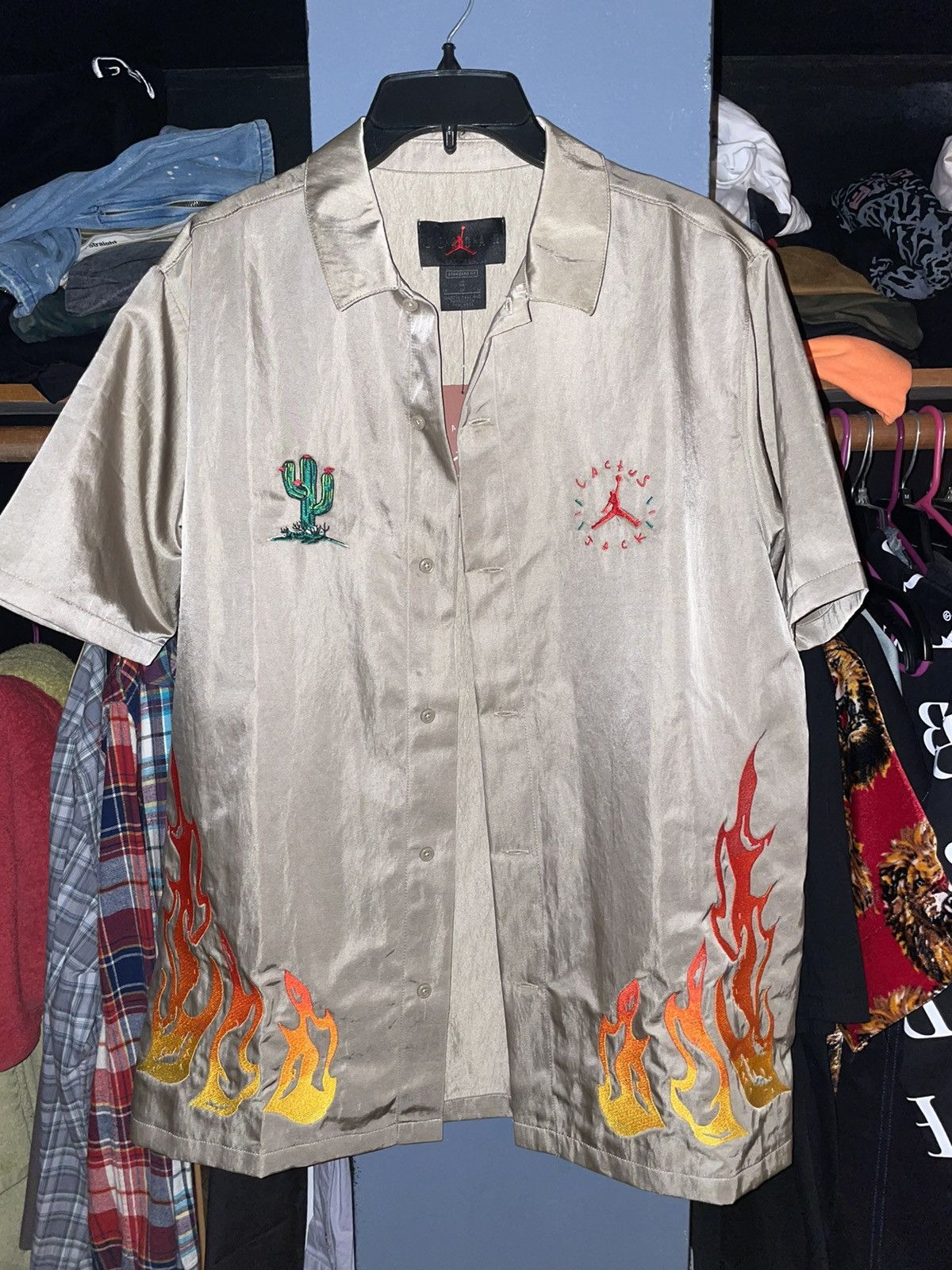 Travis Scott Travis Scott Cactus Jack x Jordan Button Down Shirt